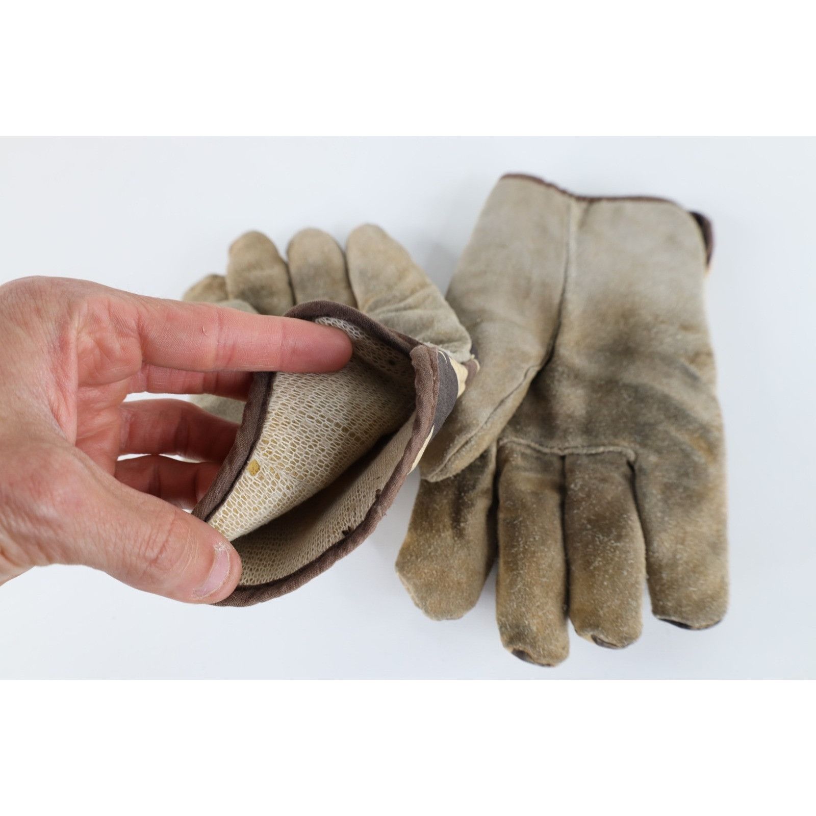 Winchester Vintage 90s Winchester Distressed Camouflage Leather Gloves Size ONE SIZE - 4 Thumbnail