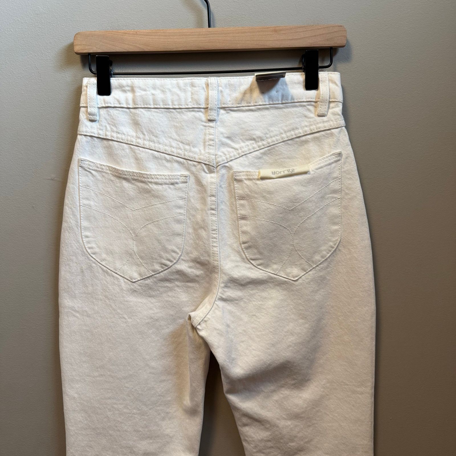 Rolla's Rolla’s Size 26 Dusters High Rise Straight Jean White New Size 26" / US 2 / IT 38 - 5 Thumbnail