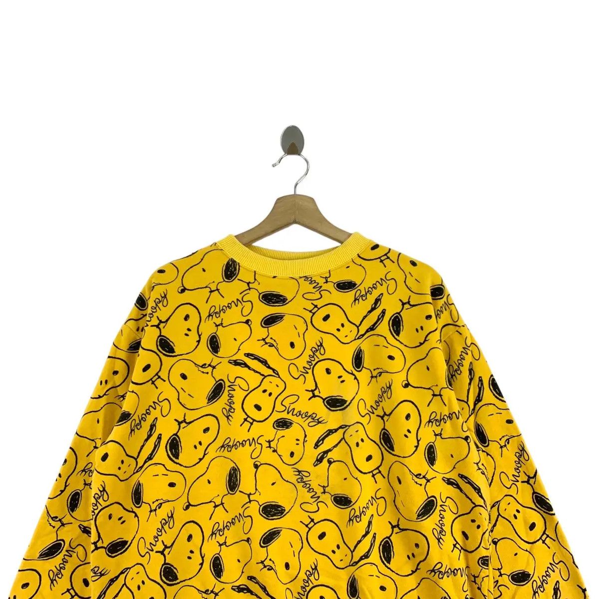 Peanuts Vintage SNOOPY PEANUTS Character Overprint Yellow Sweatshirt Size M / US 6-8 / IT 42-44 - 5 Thumbnail