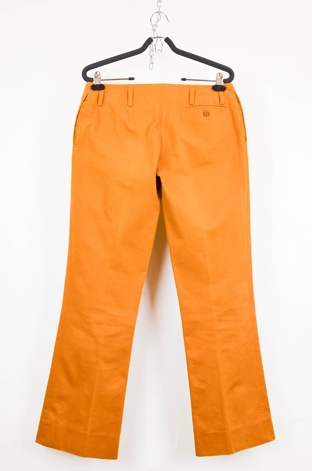 Prada Prada High-Rise Cotton Twill Orange Pants – Size 40IT Size 27" / US 4 / IT 40 - 2 Thumbnail