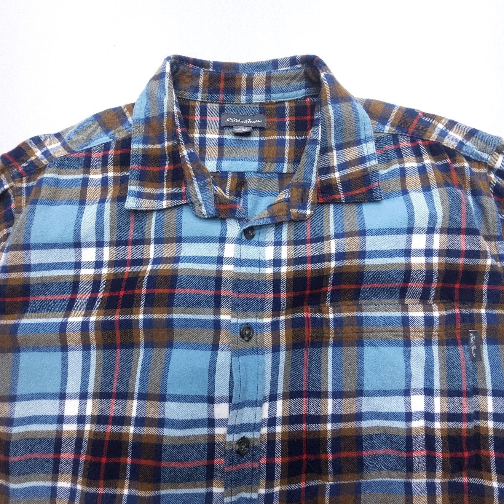Eddie Bauer Eddie Bauer Long Sleeve Flannel Shirt Mens 2XL Plaid 100% Cotton Outdoor Camping Size US XXL / EU 58 / 5 - 3 Thumbnail