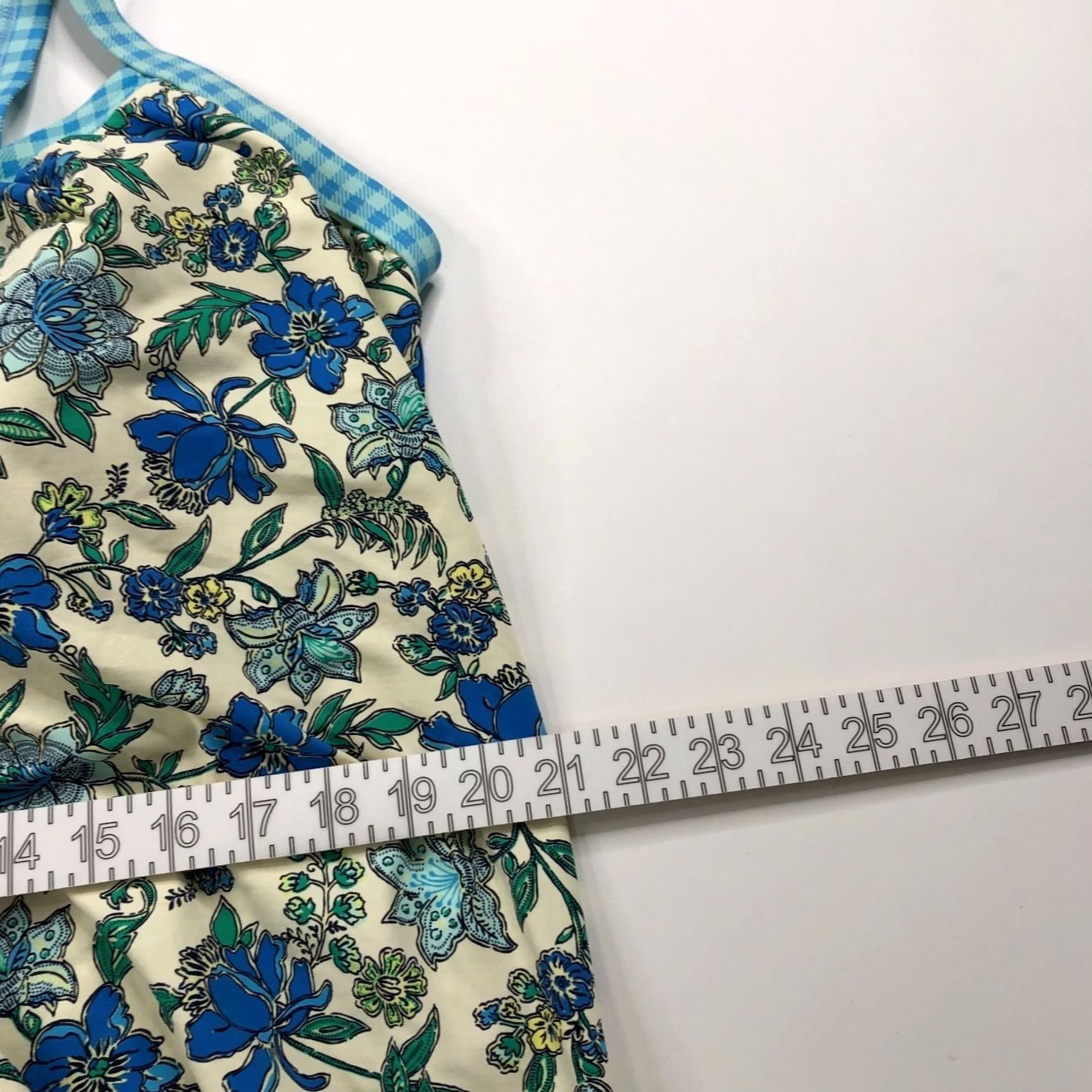 Lands' End Lands' End Tankini Top Swim Blue Padded Wireless Floral All Over Print DDD 18 Women's Size XXL / US 16-18 / IT 52-54 - 5 Thumbnail