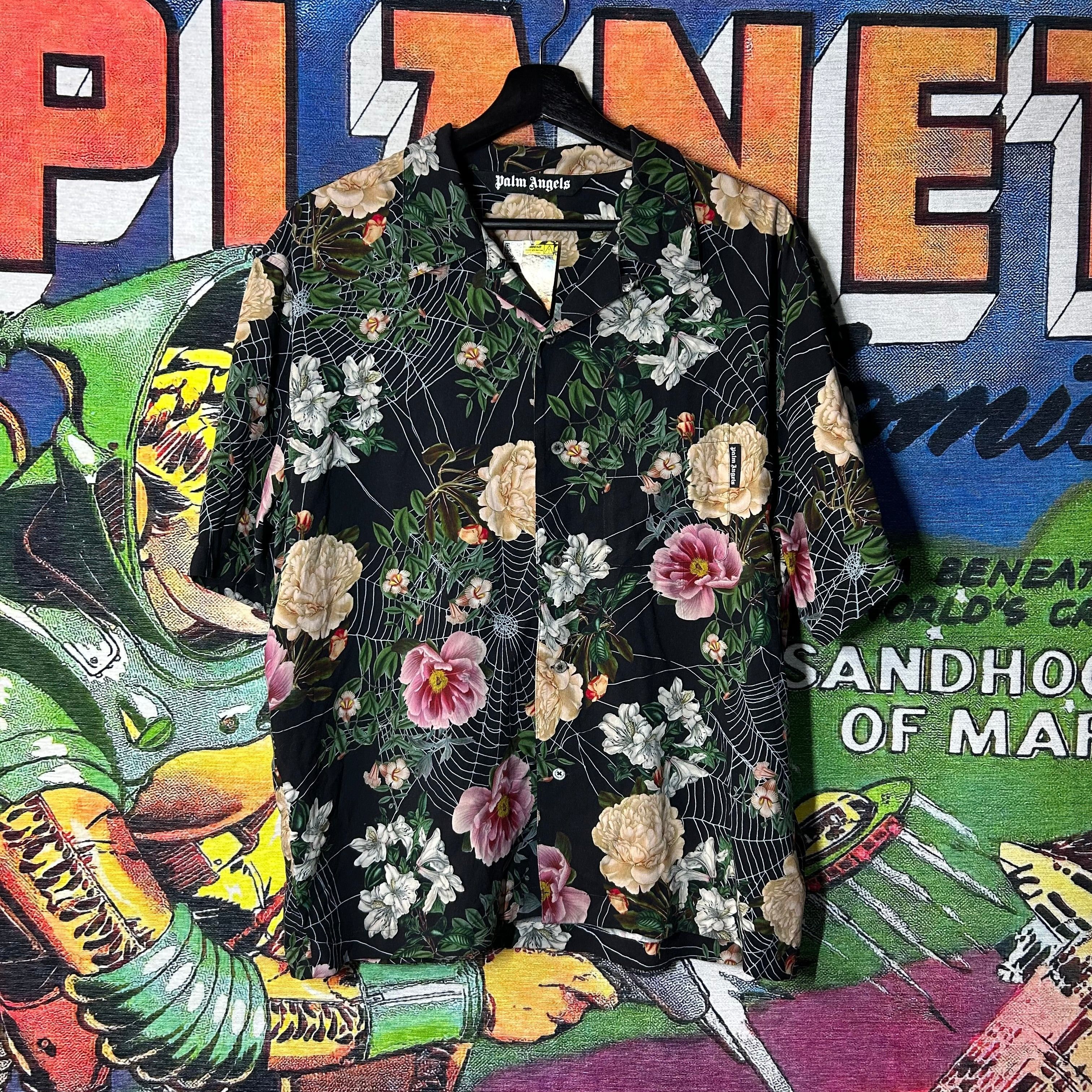 Palm Angels Palm Angels Floral Button Up Bowling Shirt Size XL Size US XL / EU 56 / 4 - 1 Thumbnail
