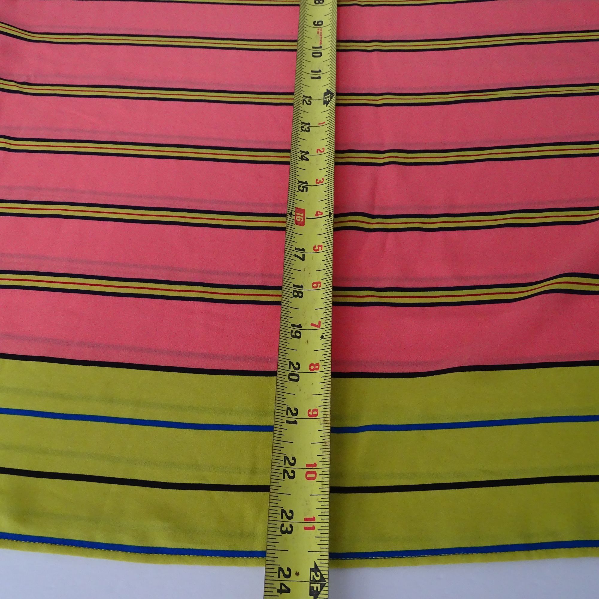 Loft Ann Taylor Loft Pink Yellow Striped Short Sleeve Top Size M Size M / US 6-8 / IT 42-44 - 7 Thumbnail