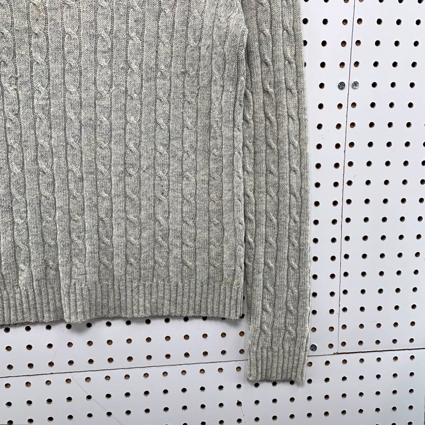J.Crew J.CREW Pattern: Solid Merino Wool Cashmere Sweater Cable-Knit Turtleneck Gray Womens Small Pullover Winter, Fall Mens? Size S / US 4 / IT 40 - 6 Thumbnail