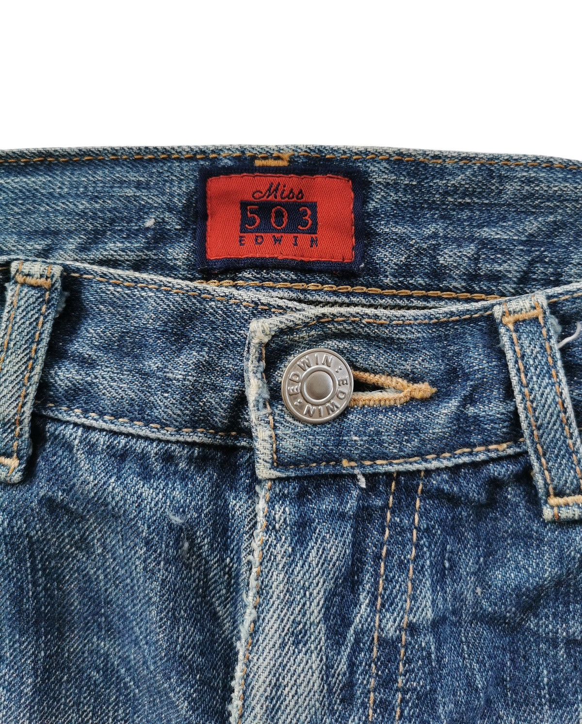 Tornado Mart Thrashed Miss Edwin Flare Denim Jeans Size 28" / US 6 / IT 42 - 9 Thumbnail