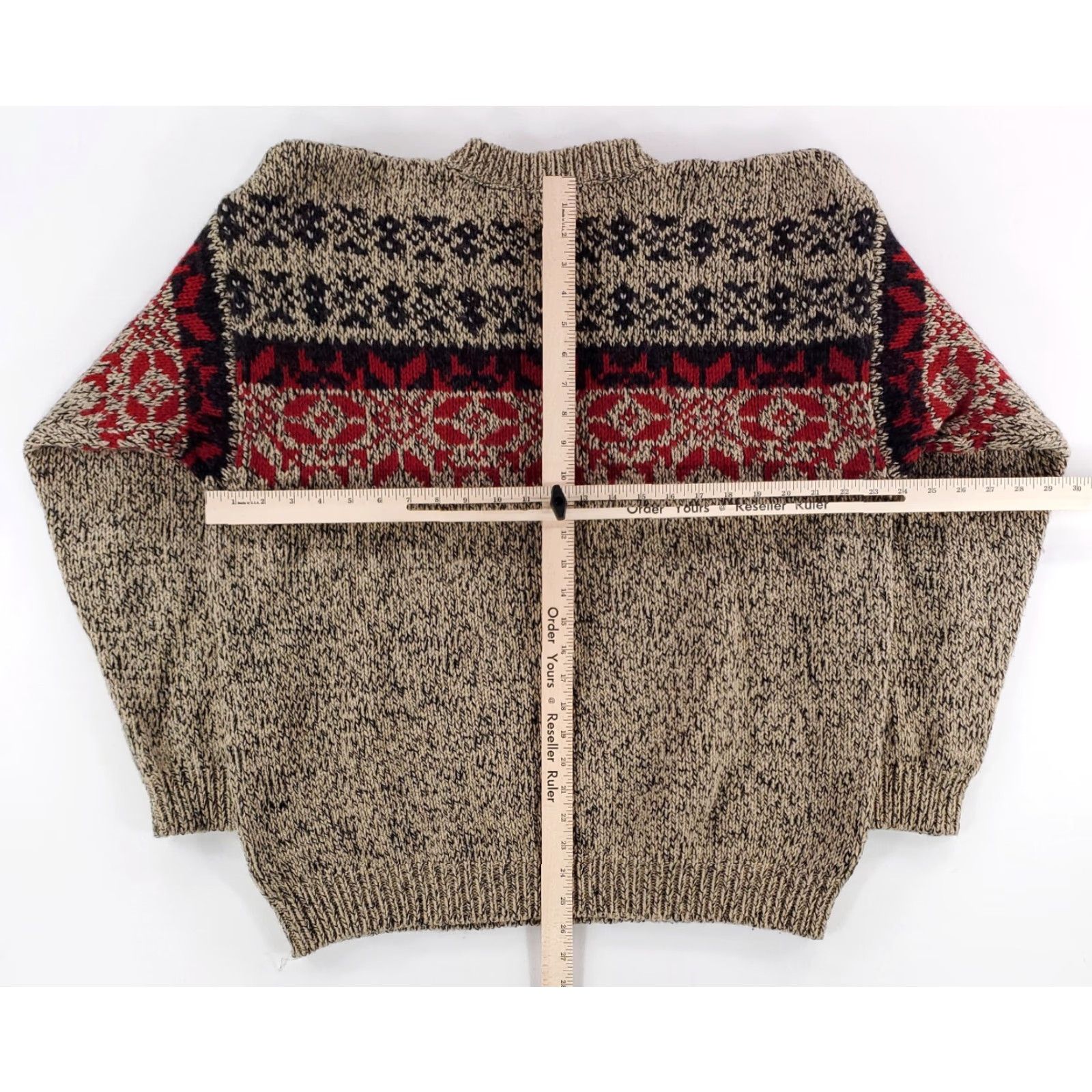 Eddie Bauer Eddie Bauer Legends VTG Y2K 100% Wool Nordic Sweater Brown Mens XL Pullover Wool Sweater Men XL Brown Multicolor? Size US XL / EU 56 / 4 - 4 Thumbnail