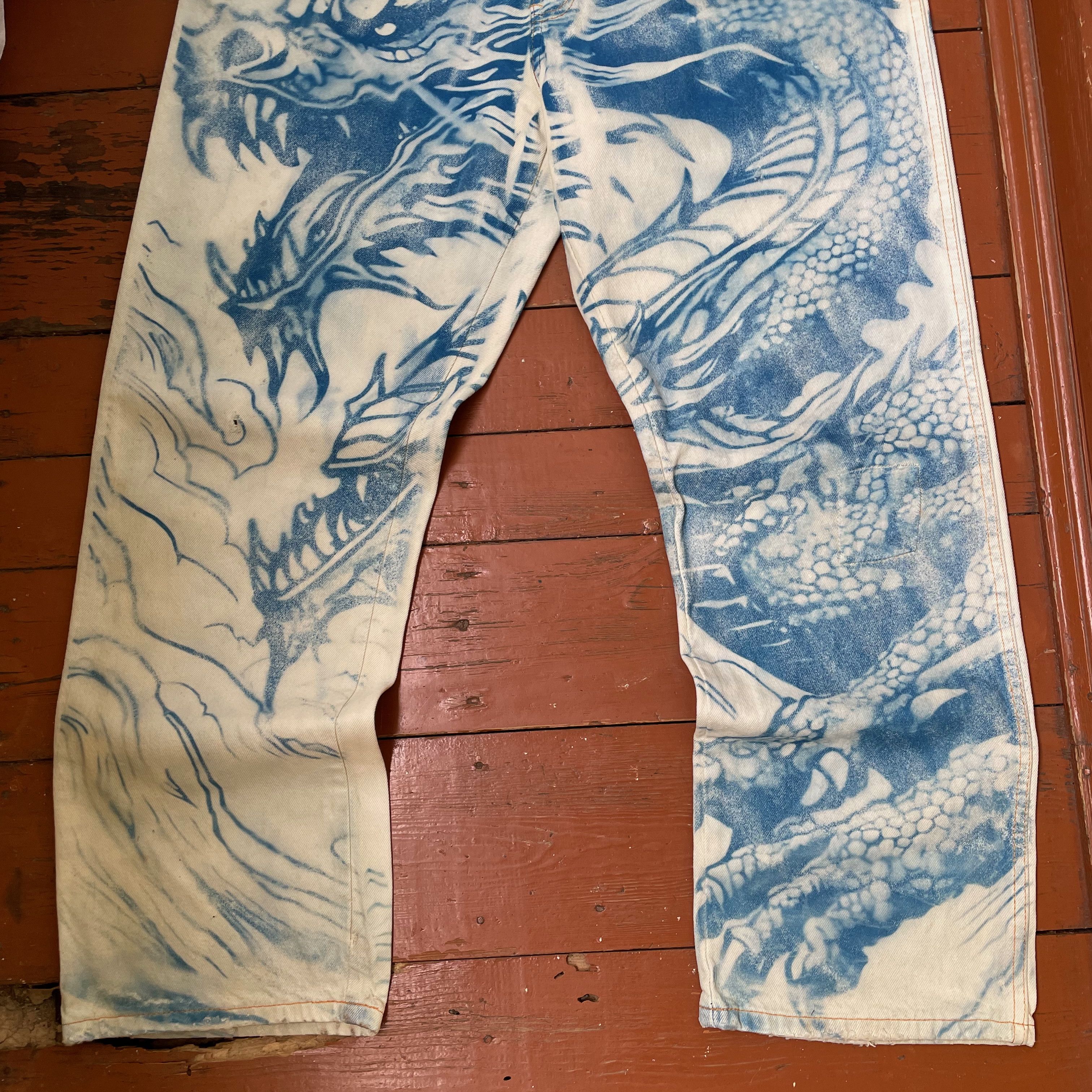 Dickies Dickies baggy denim jeans big size pants crazy custom Size US 42 / EU 58 - 15 Thumbnail