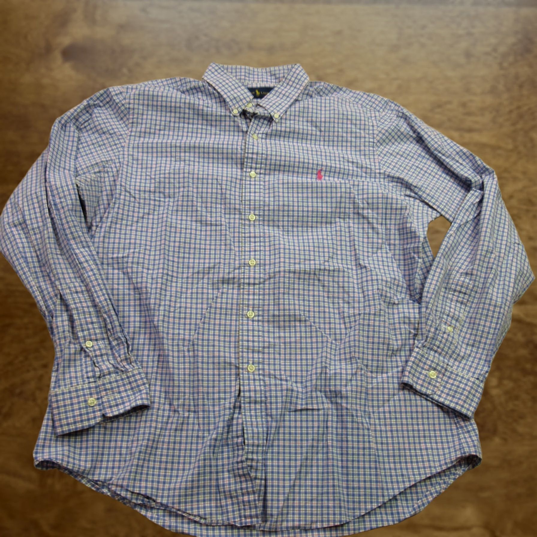 Polo Ralph Lauren Ralph Lauren Shirt Mens XL Long Sleeve Button Front Lightweight Plaid Size US XL / EU 56 / 4 - 1 Thumbnail