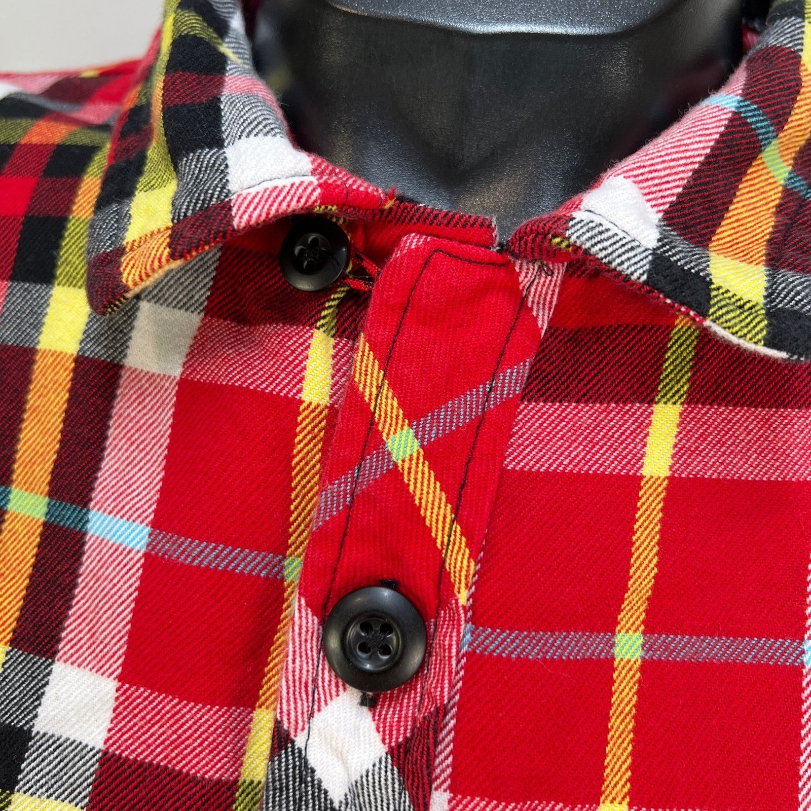 Topo Designs Topo Designs Plaid Field Shirt Red Flannel Organic Cotton Size US XL / EU 56 / 4 - 4 Thumbnail