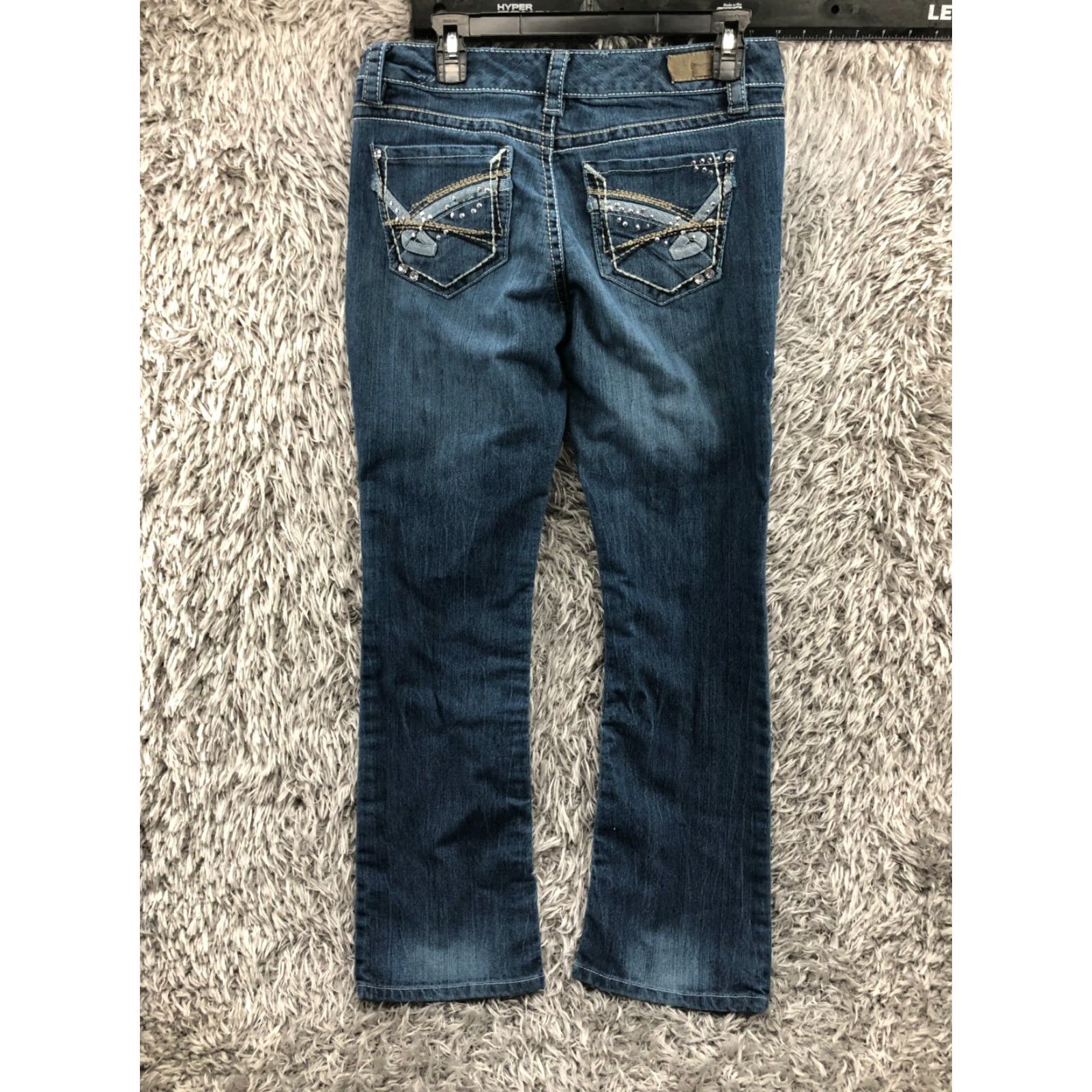 Vintage Supplies Jeans Bootcut Size 10 Womens Medium Wash Blue Rhinestone Flaw Size 32" / US 10 / IT 46 - 6 Thumbnail