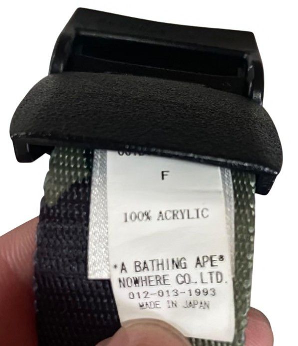 Bape BAPE GREEN CAMO ACRYLIC BELT Size ONE SIZE - 3 Thumbnail