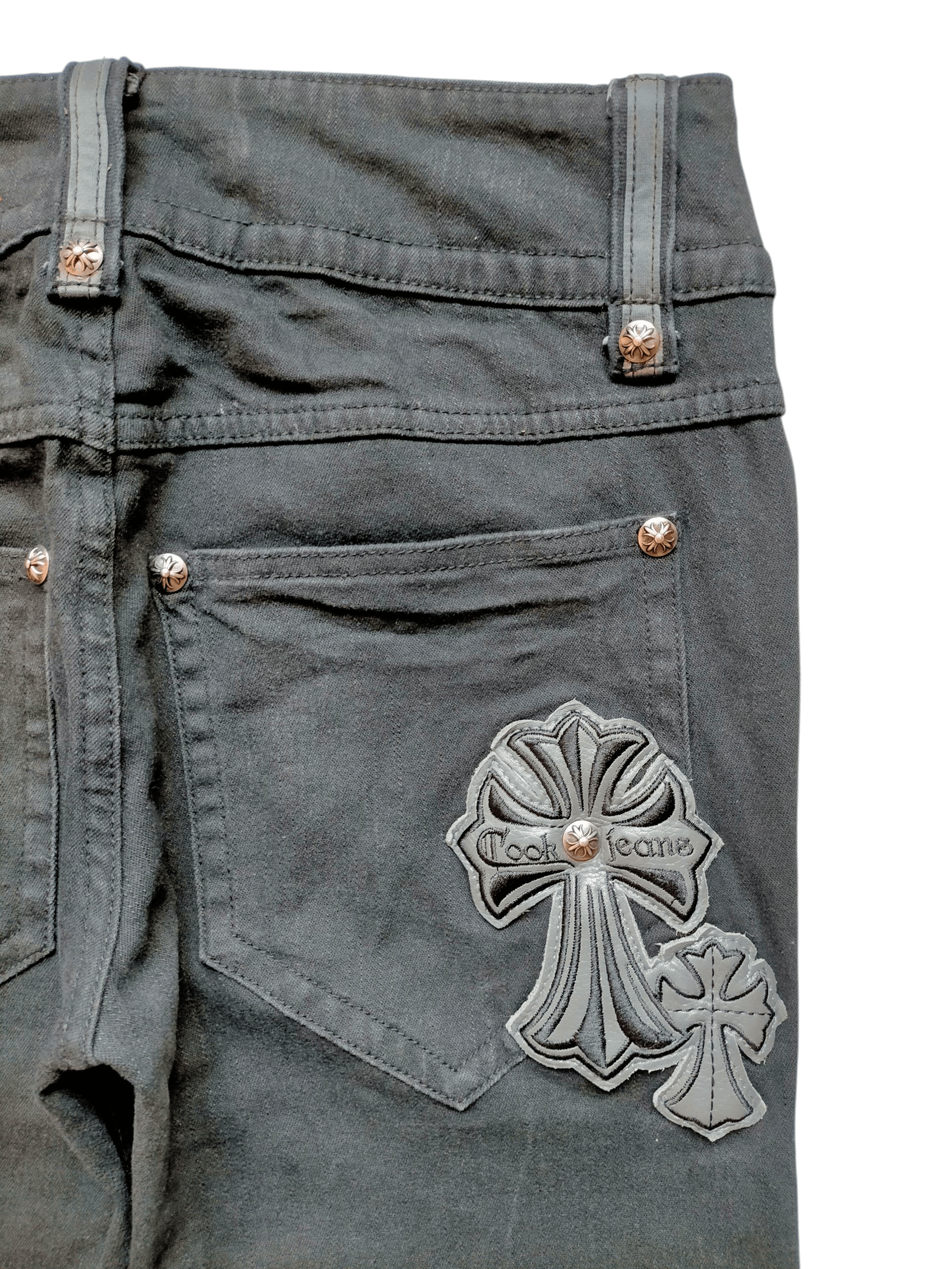 If Six Was Nine Flare Jeans Cook Jeans Chrome Hearts Style Boot cut Black Size US 30 / EU 46 - 1 Thumbnail