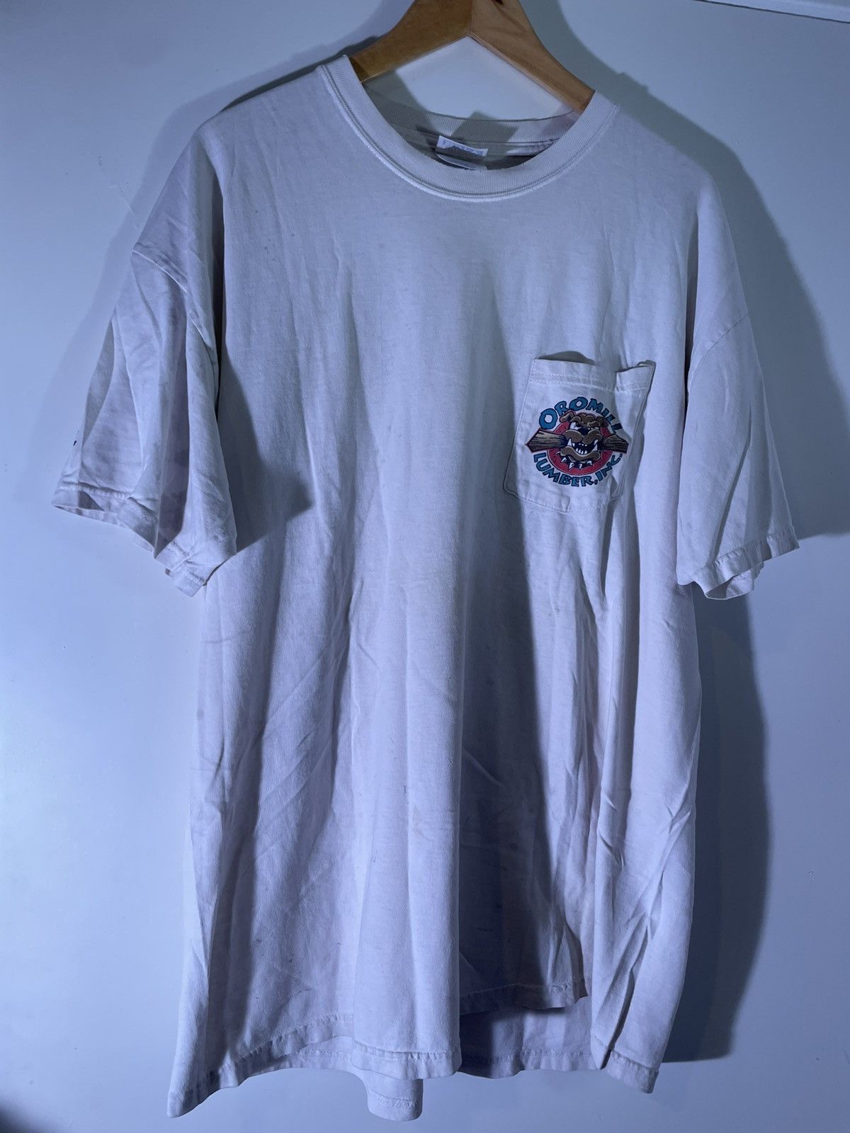 Vintage 90’s 2000’s Y2K VTG Vintage Oromill Lumber Bulldog T Shirt Size US XL / EU 56 / 4 - 2 Thumbnail