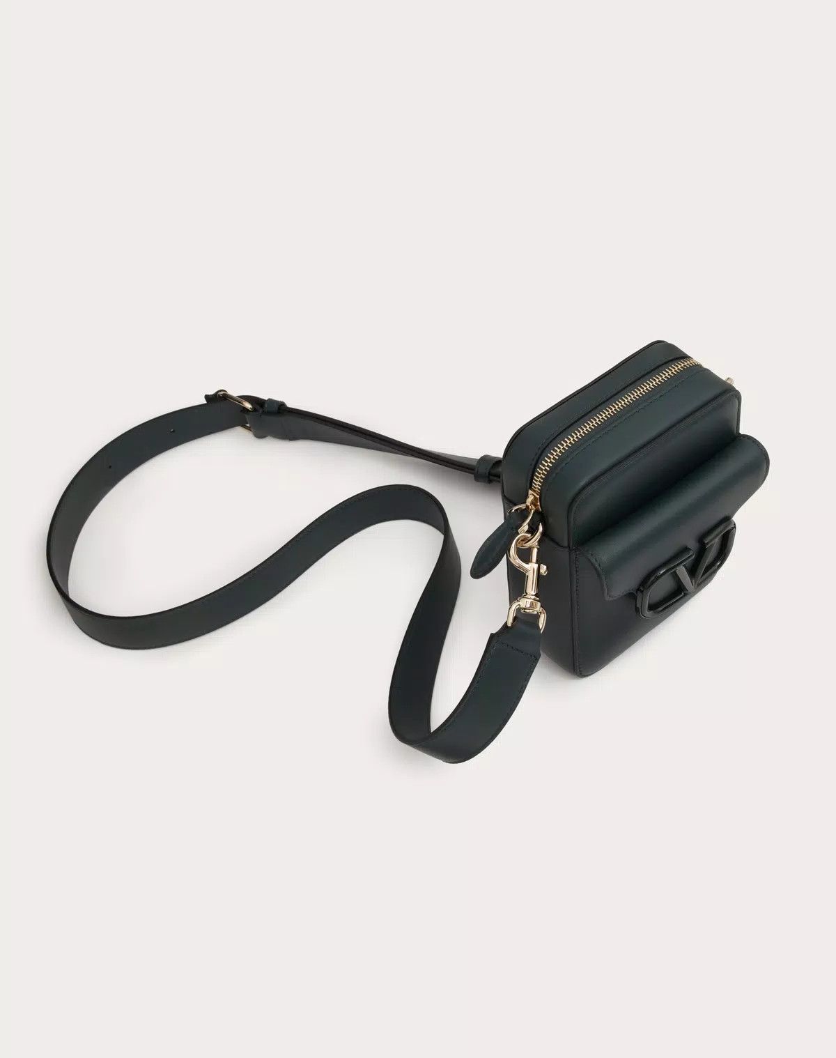 Valentino oc11z0625 Size: OS/Mini Loco Crossbody Calfskin Bag in Black Size ONE SIZE - 5 Thumbnail