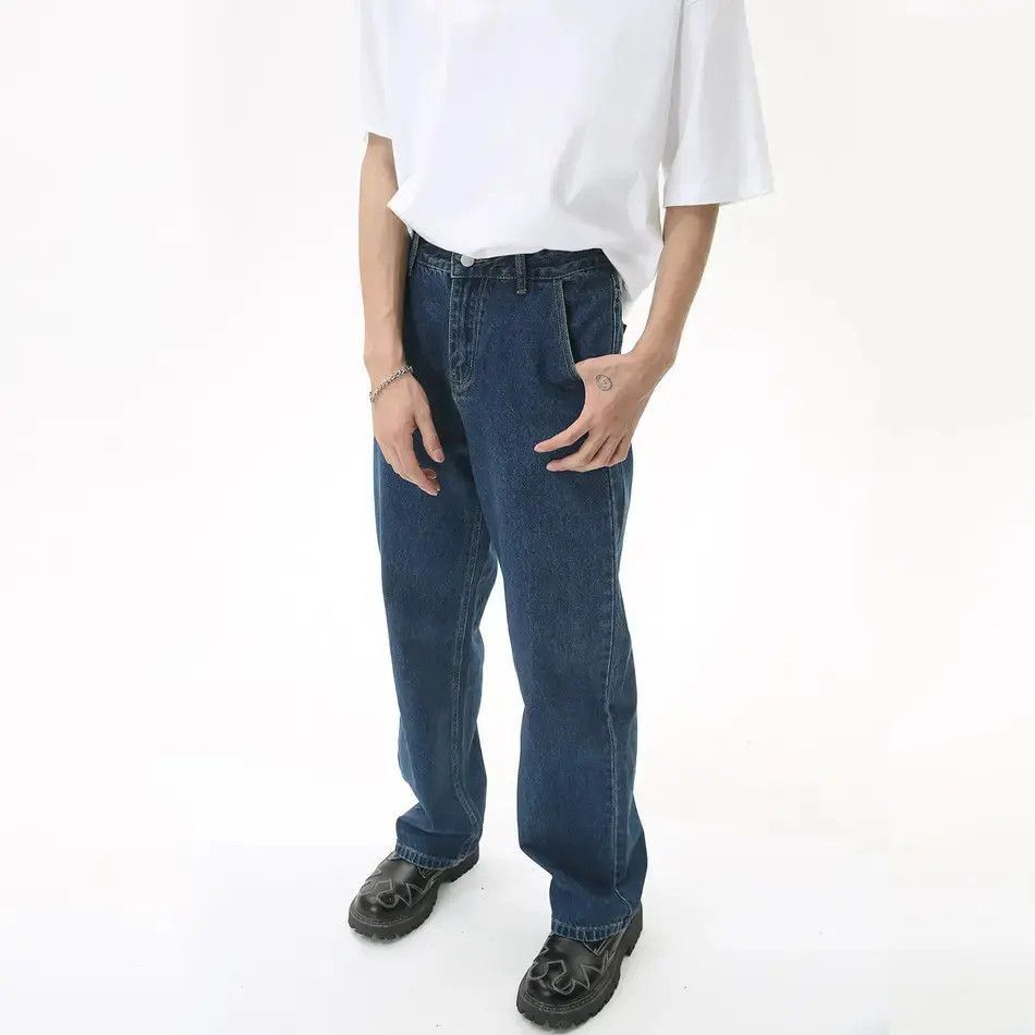 Japanese Brand Retro wide leg loose straight leg jeans Size US 32 / EU 48 - 2 Thumbnail