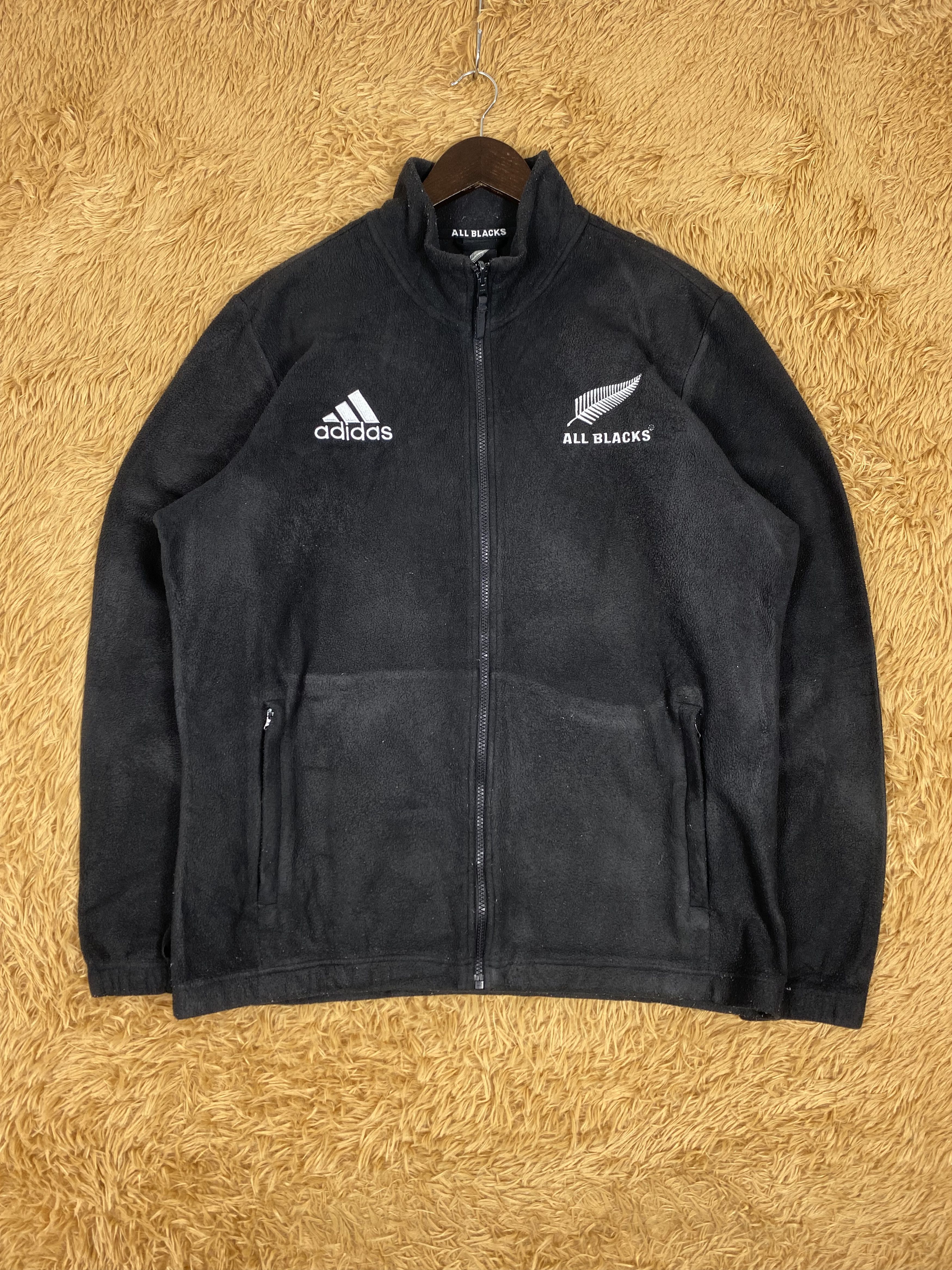 Adidas × All Blacks × Vintage Vintage Adidas All Black Sweaters Size US L / EU 52-54 / 3 - 1 Thumbnail