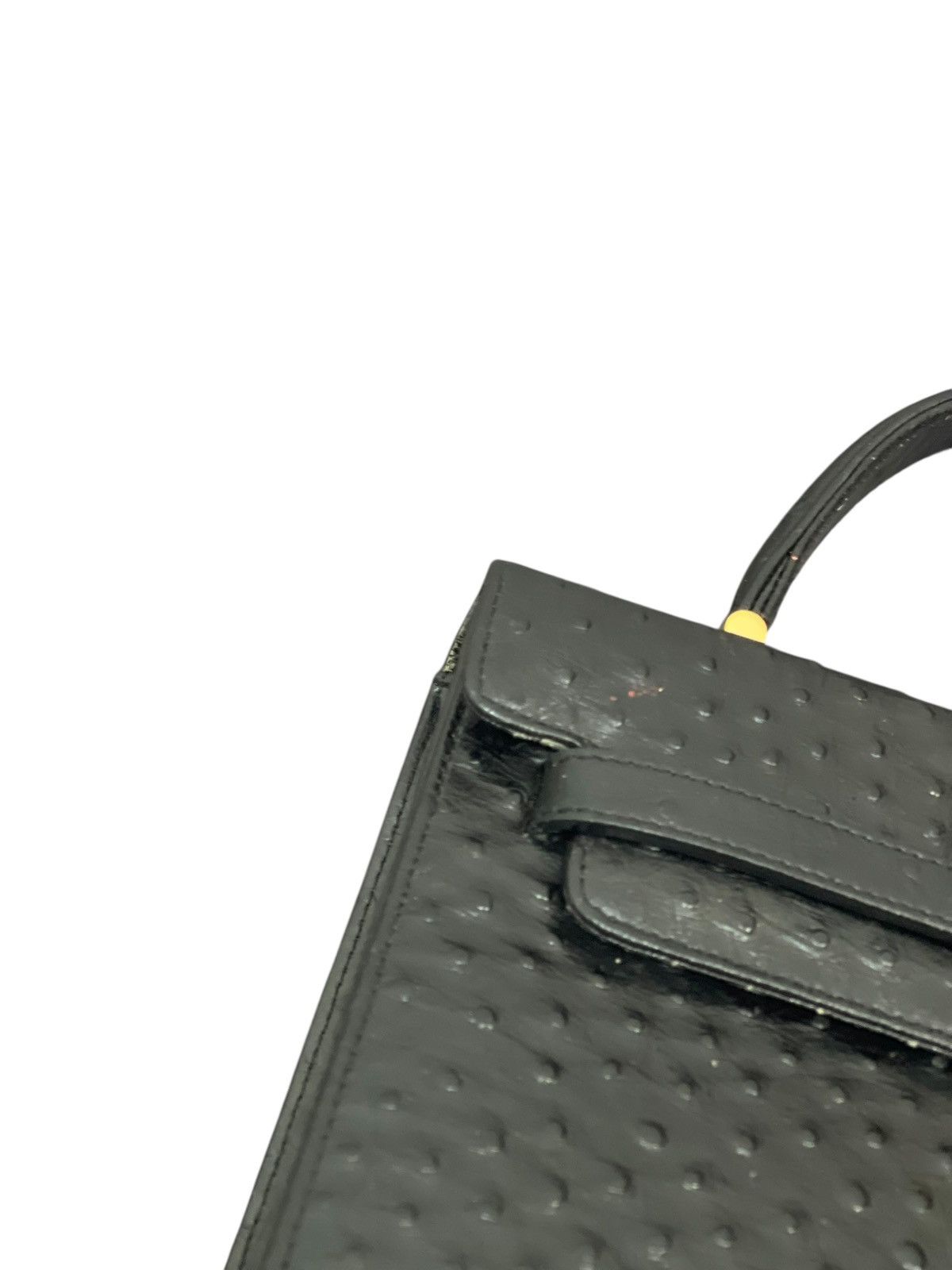 If Six Was Nine Kelly Bag Vtg Des Rossa Ostritch Leather Hermes margiela Size ONE SIZE - 12 Thumbnail