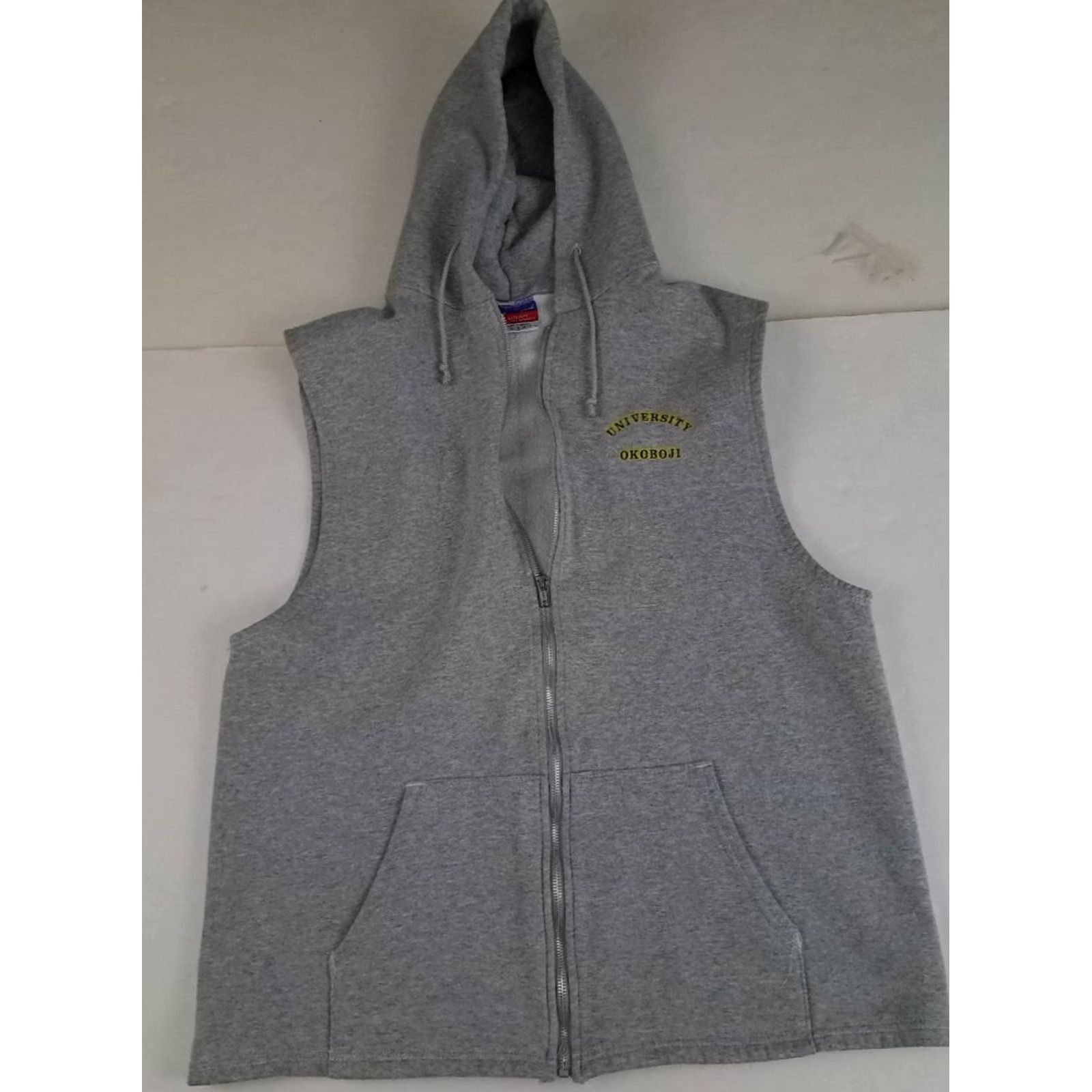 Champion VINTAGE Champion Full Zip Hooded Sweatshirt Large Unisex Adults Gray University Size US L / EU 52-54 / 3 - 4 Thumbnail