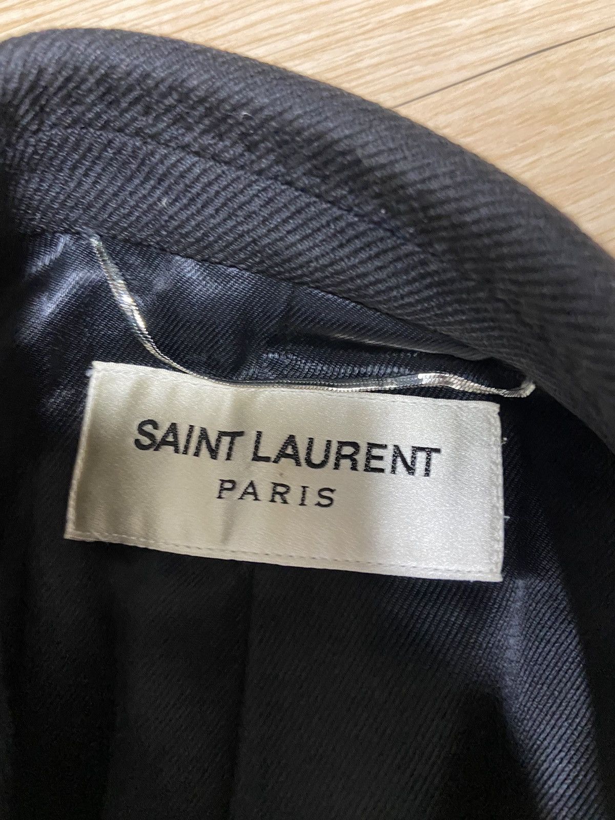 Hedi Slimane × Saint Laurent Paris 46 Saint Laurent fw15 ss16 chesterfield wool coat jacket Size US S / EU 44-46 / 1 - 9 Thumbnail