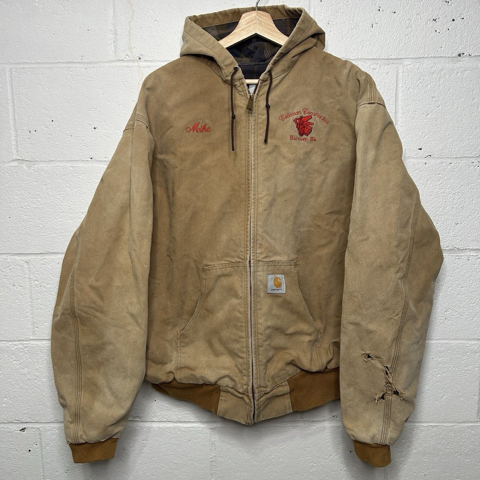 Carhartt Vintage Carhartt Flannel-Lined Active Jacket “Brown” J05BRN Size US XL / EU 56 / 4 - 1 Thumbnail