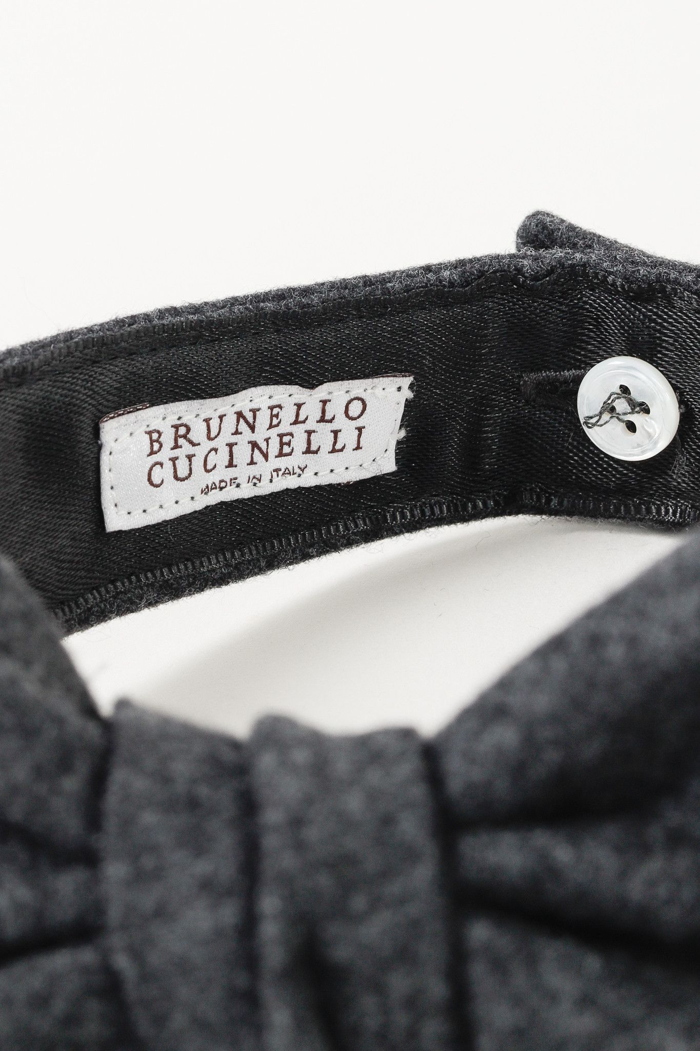 Brunello Cucinelli Brunello Cucinelli AW/13 Wool-Blend Flannel Bowtie Size ONE SIZE - 4 Thumbnail