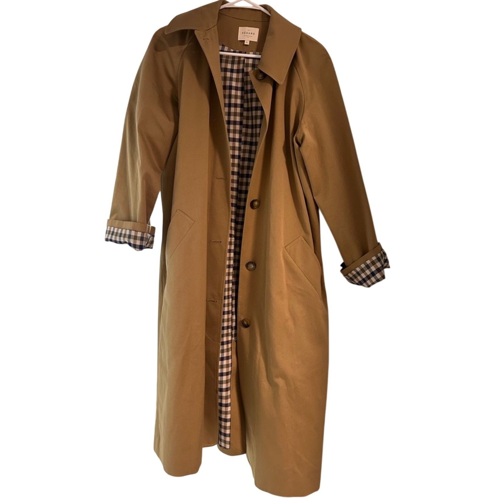 Sezane Sezane CLYDE TRENCH COAT camel brown SZ38 us6 Size M / US 6-8 / IT 42-44 - 2 Thumbnail