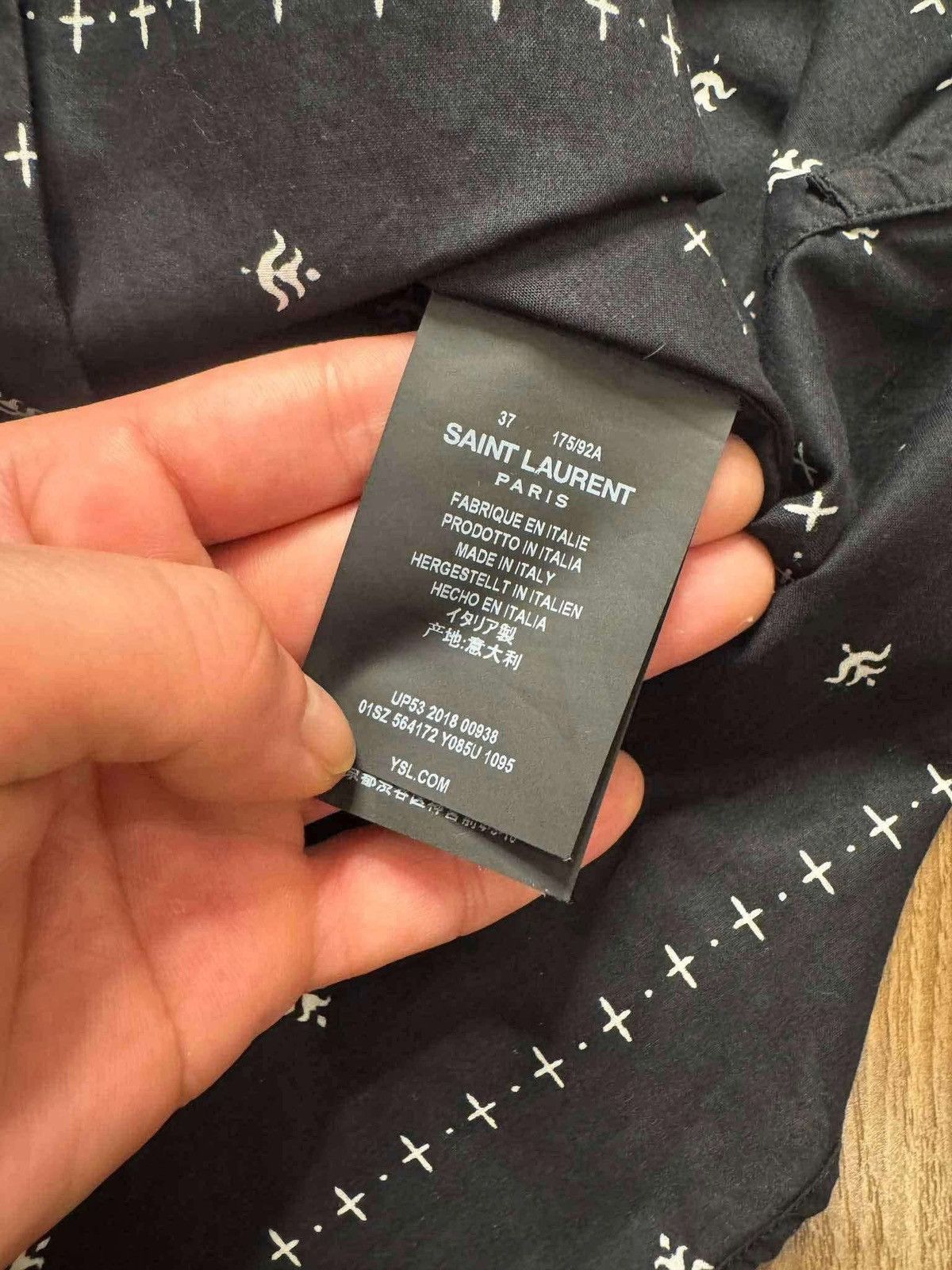 Saint Laurent Paris SAINT LAURENT PATTERN PRINTED VISCOSE SHIRT IT37 Size US XS / EU 42 / 0 - 3 Thumbnail