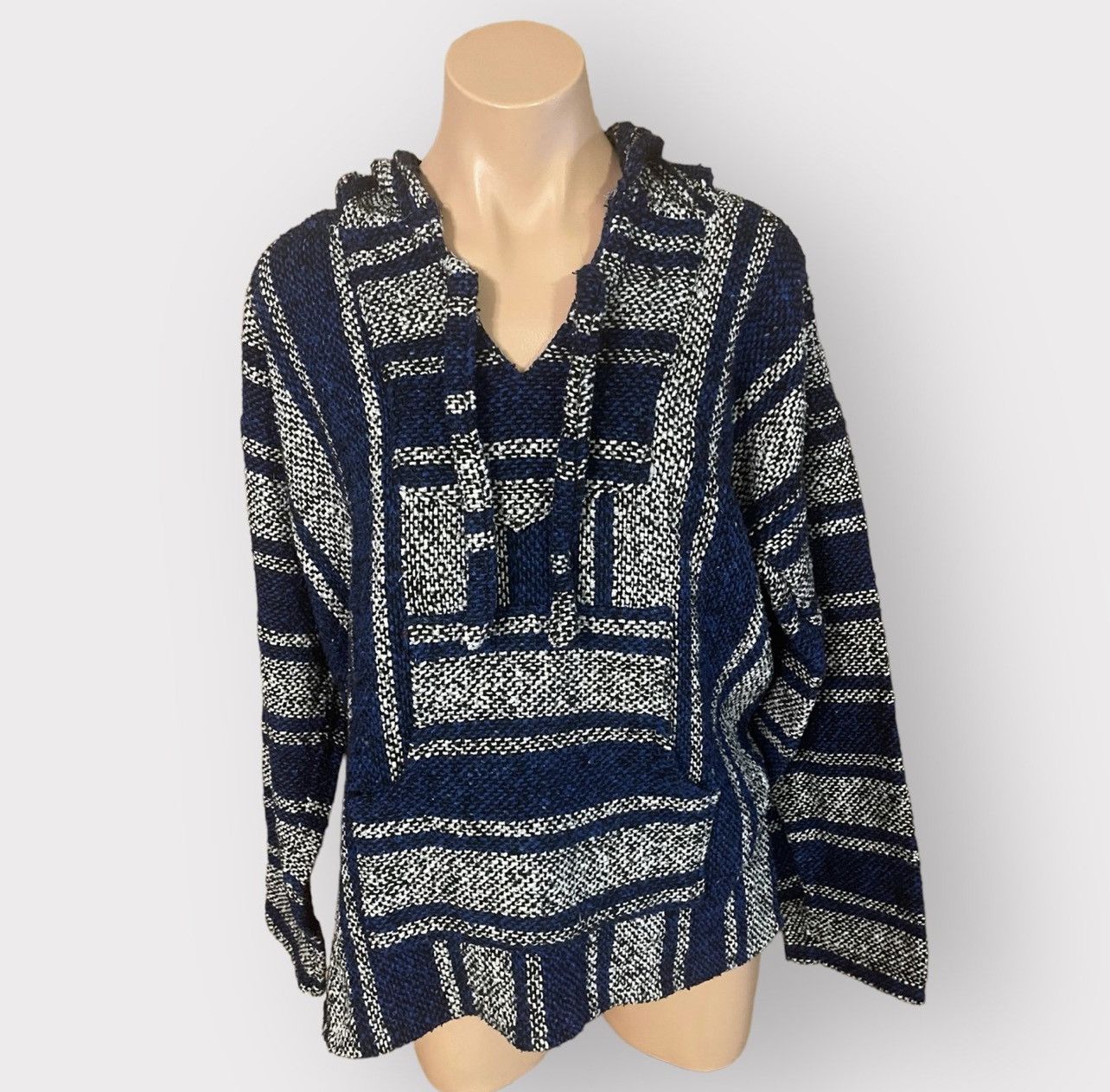 Other Artesanias Vintage 90’s Made in Mexico Baja Style Rug Poncho Size US M / EU 48-50 / 2 - 1 Thumbnail
