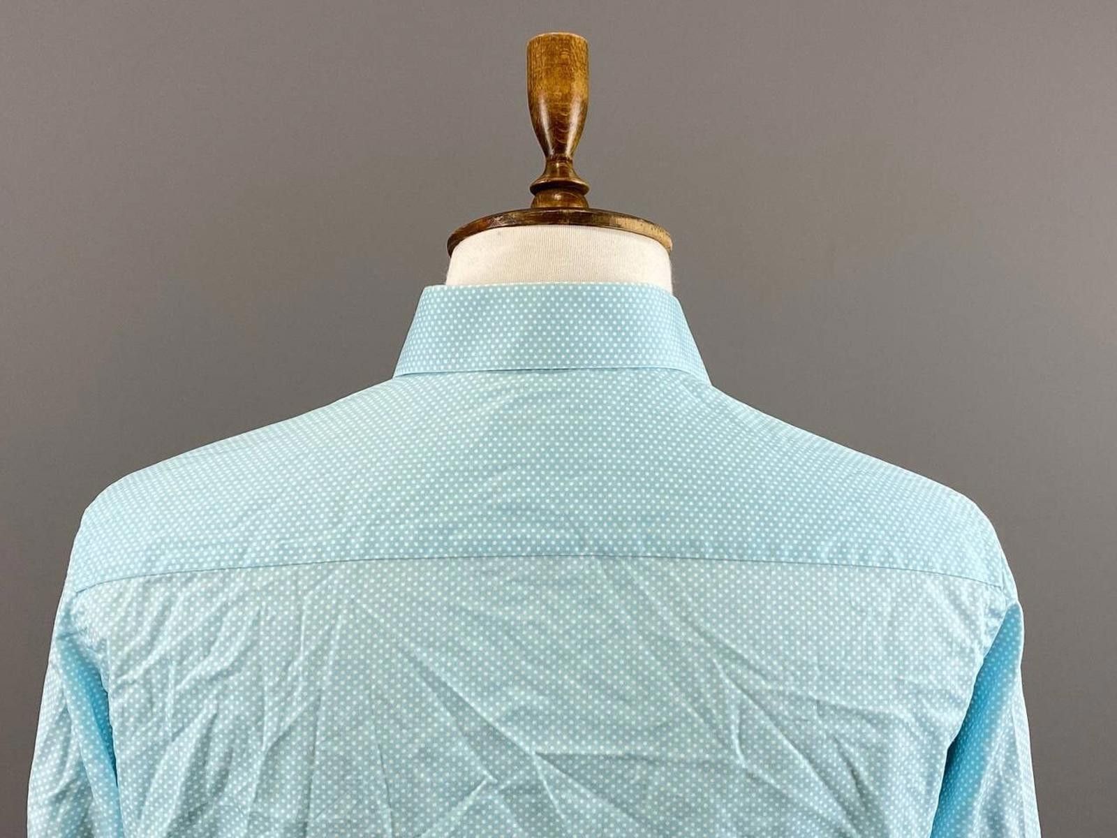 Eton Eton Contemporary Turquoise Dotted Shirt Size 41 / 16 Size US M / EU 48-50 / 2 - 7 Thumbnail