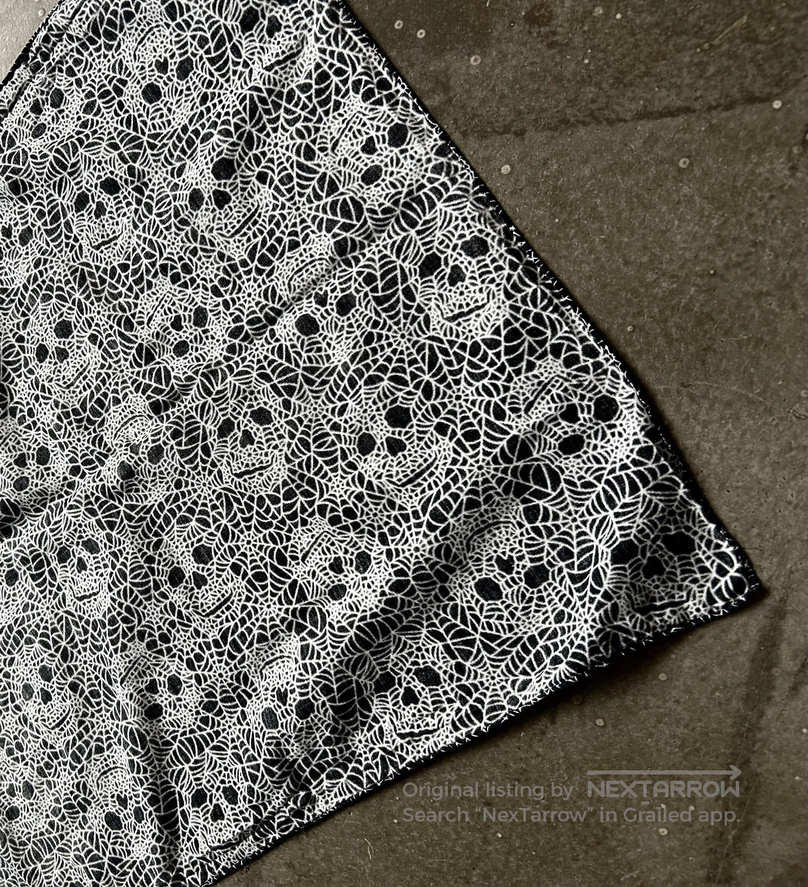 DEN IM by SIKI IM Number (N)ine 05ss Skull Spider Web Scarf. Size ONE SIZE - 5 Thumbnail