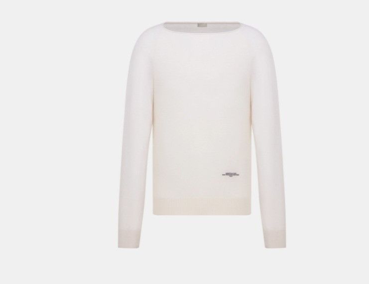 Dior o1w1db11224 Removable Bandana Sweater in White Size US M / EU 48-50 / 2 - 1 Thumbnail