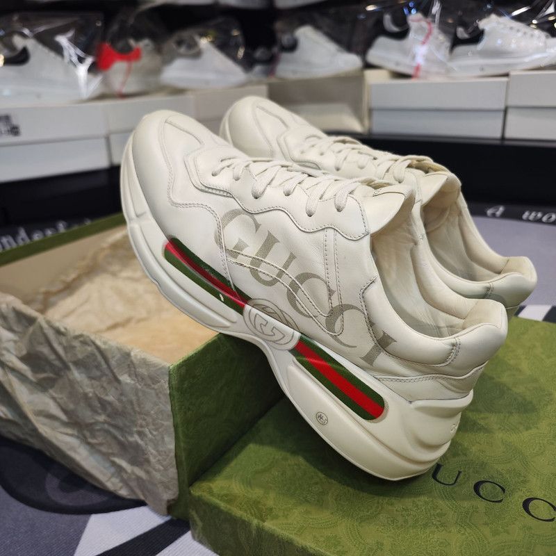 Gucci Gucci Rhyton Logo Low-Top Dad Sneakers - Size US 11 / EU 44 - 2 Thumbnail