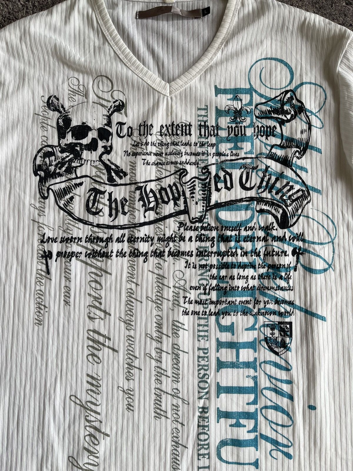 Japanese Brand Y2K Skull Tribal ifsixwasnine long sleeve Size US L / EU 52-54 / 3 - 6 Thumbnail