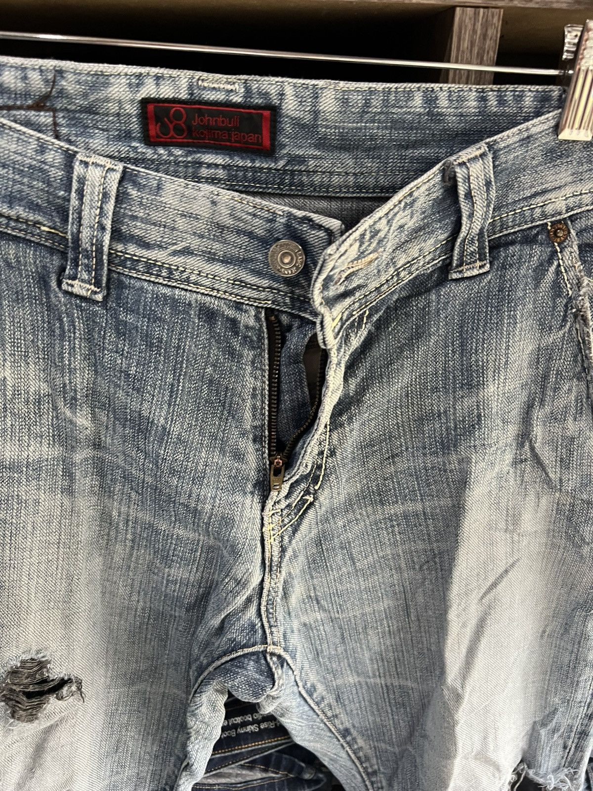 Johnbull 🔥Vintage Johnbull Kojima Japan Distressed Denim Size US 33 - 10 Thumbnail
