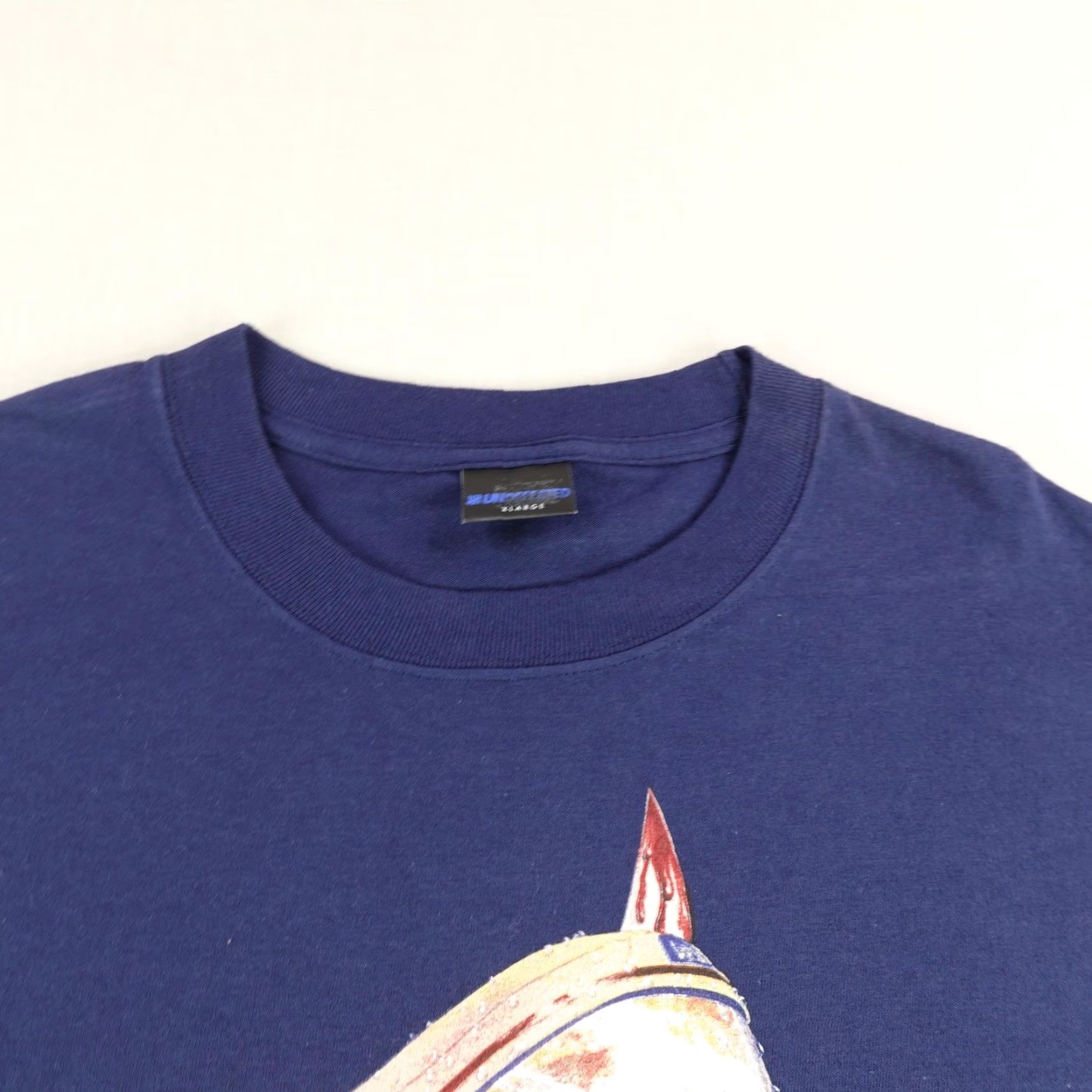 Undefeated VINTAGE Undefeated Men's T-Shirt XL Streetwear Graphic Deadstock Blue Shoes Horror Dripping 90s Size US XL / EU 56 / 4 - 3 Thumbnail
