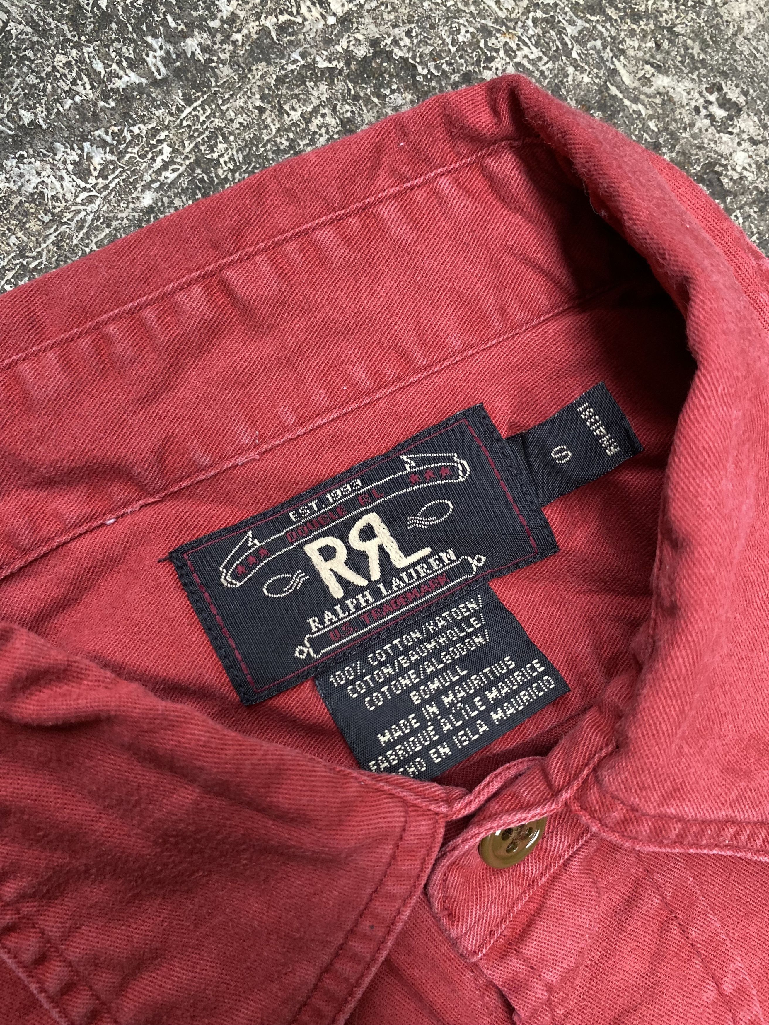RRL Ralph Lauren × Ralph Lauren Vintage RRL Double Ralph Lauren Double Pocket Workshirt Size US L / EU 52-54 / 3 - 3 Thumbnail
