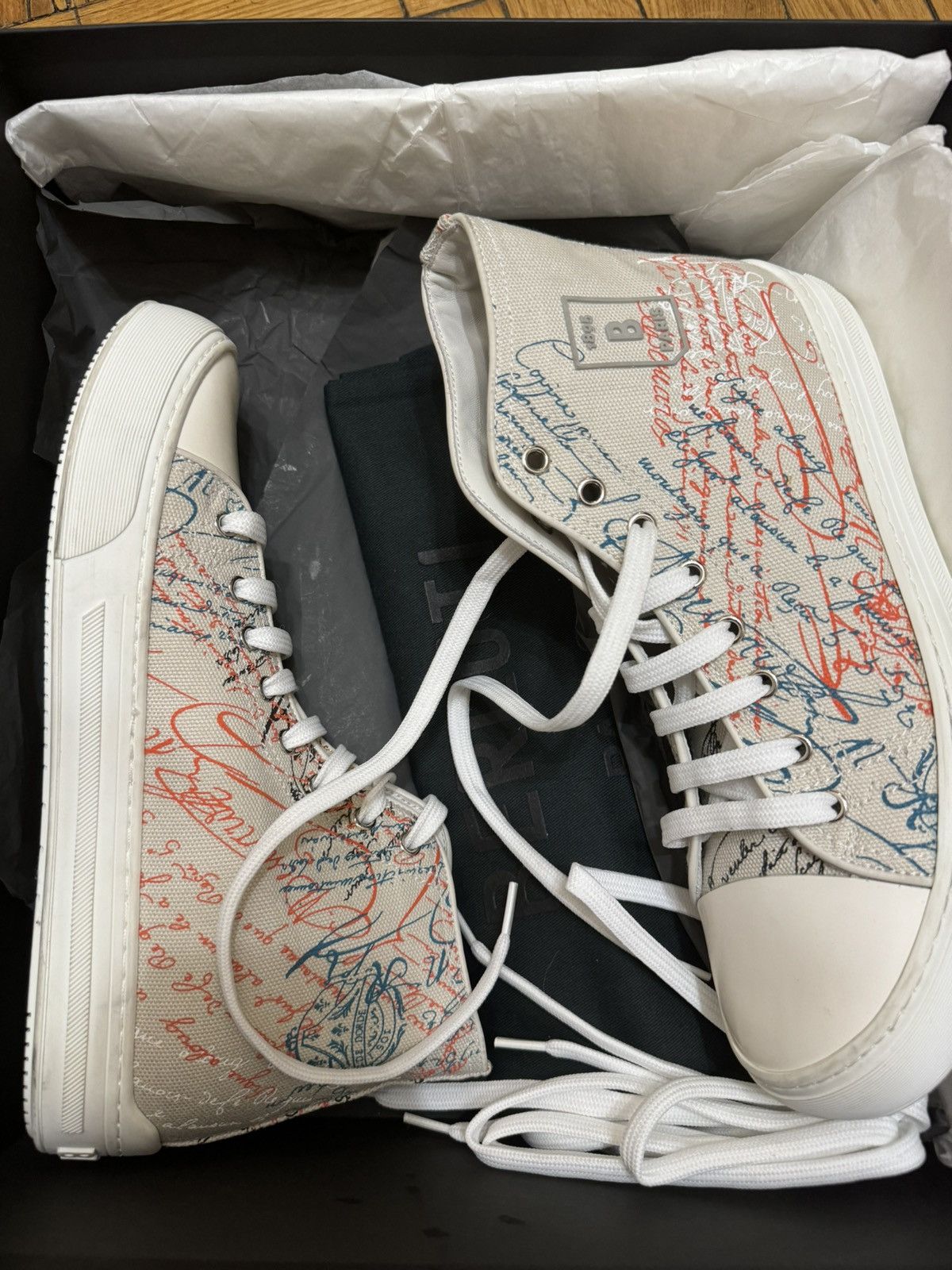 image of Berluti Playground Sneakers in White, Men's (Size 9)