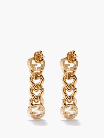 Gucci oc11z0126 Size: OS / Interlocking Earring In Gold Size ONE SIZE - 2 Thumbnail