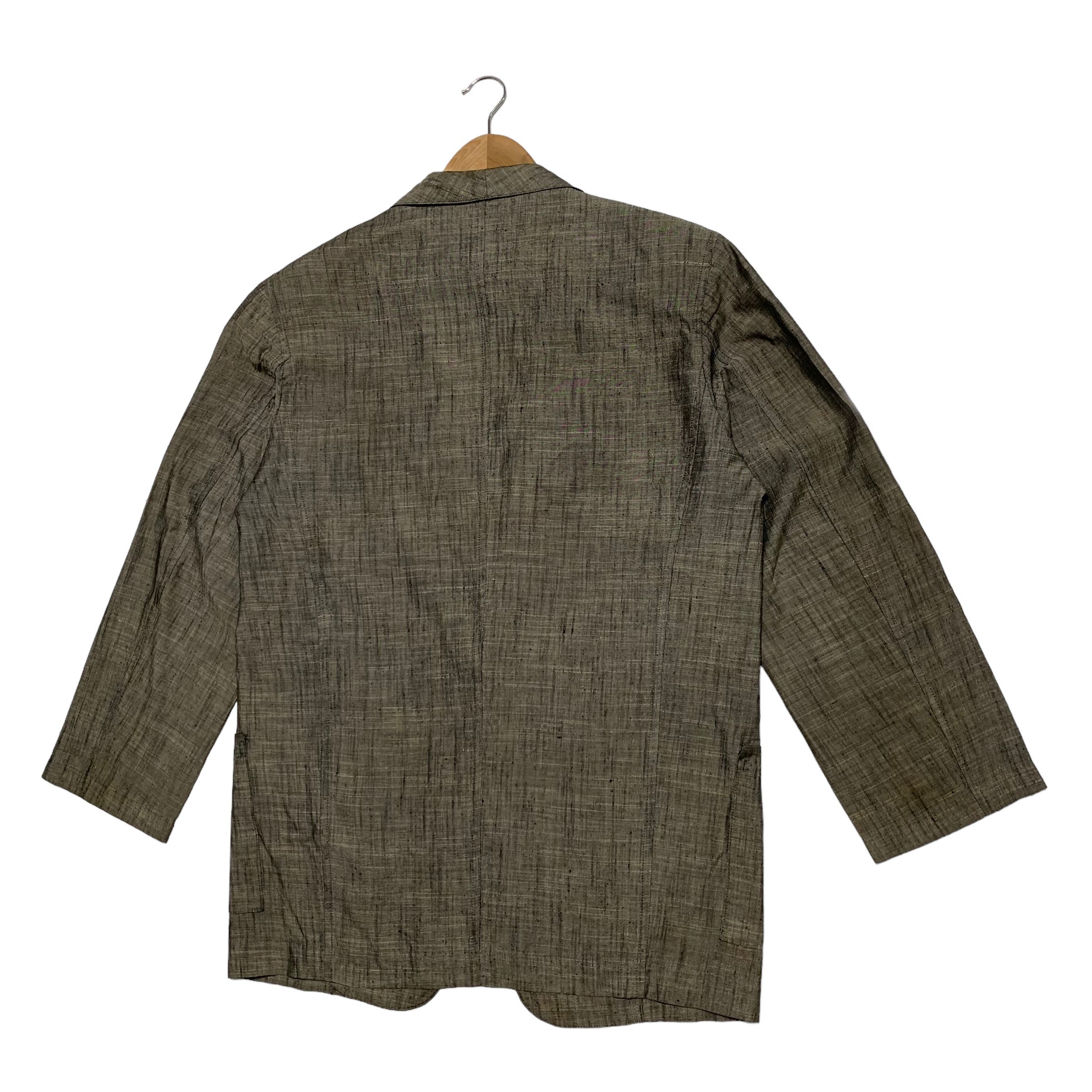 Yohji Yamamoto Vintage 80s Yohji Yamamoto SIgnature Silk Coat Blazer Size M / US 6-8 / IT 42-44 - 5 Thumbnail
