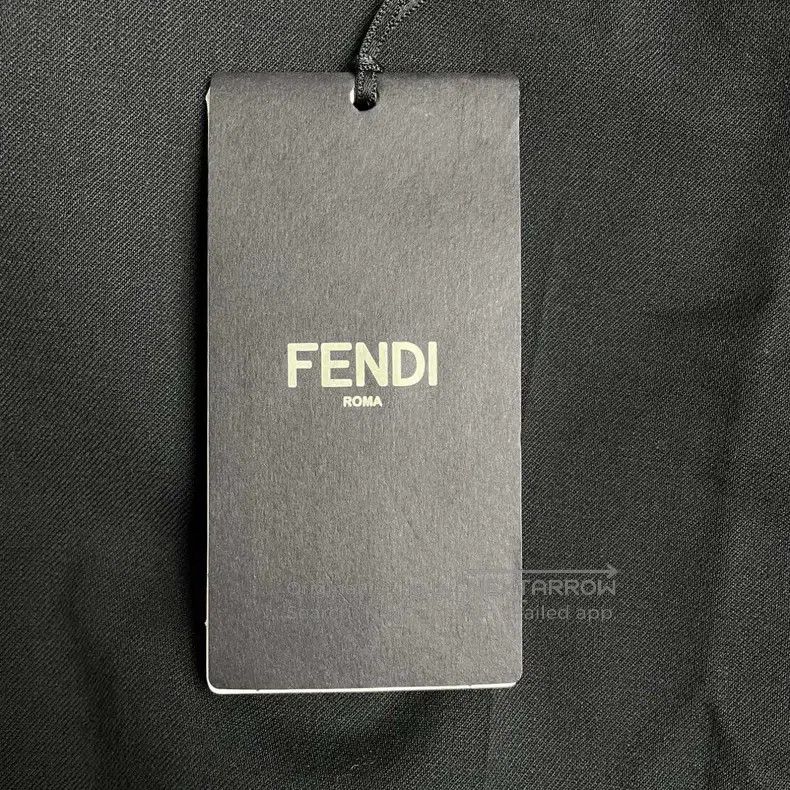 Fendi Fendi Black Straight Pants with Slit Bottoms Size 24" / US 00 / IT 34 - 6 Thumbnail