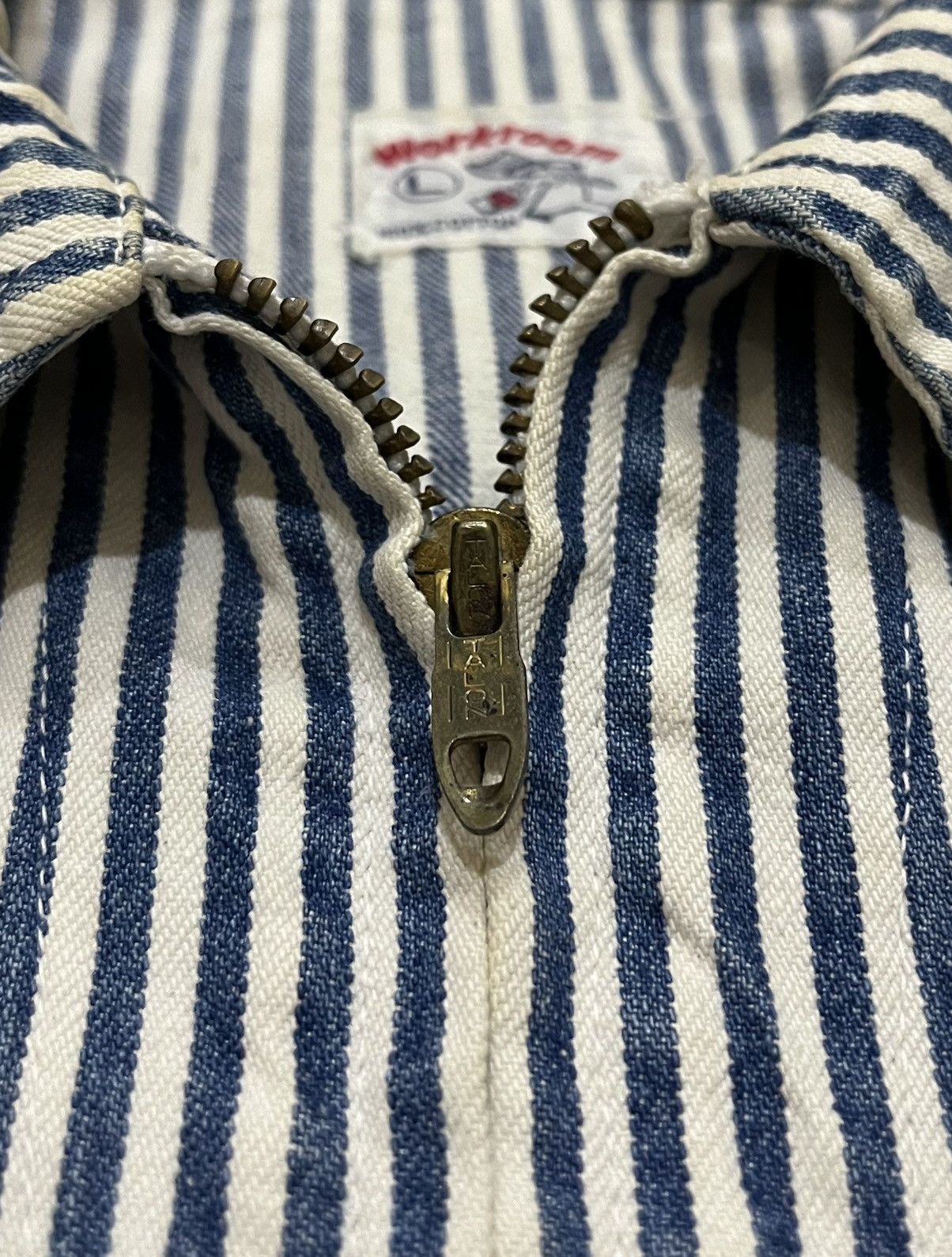 Vintage True Vintage 60s Workroom Hickory Stripe Work Jacket Size US L / EU 52-54 / 3 - 6 Thumbnail