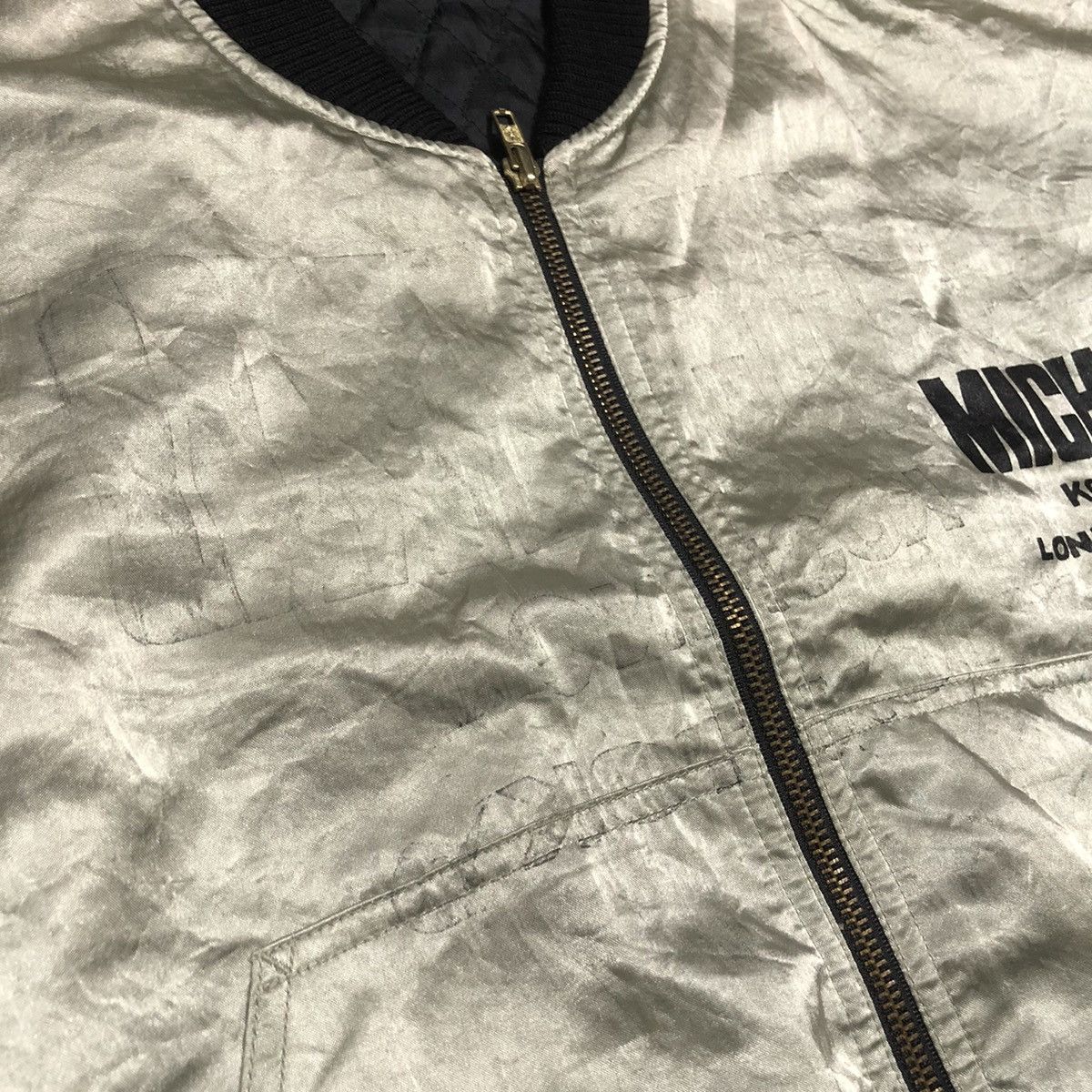 Michiko Koshino × Michiko Koshino London Vtg Michiko Koshino London Spell-Out Bomber Jaket Size US M / EU 48-50 / 2 - 7 Thumbnail