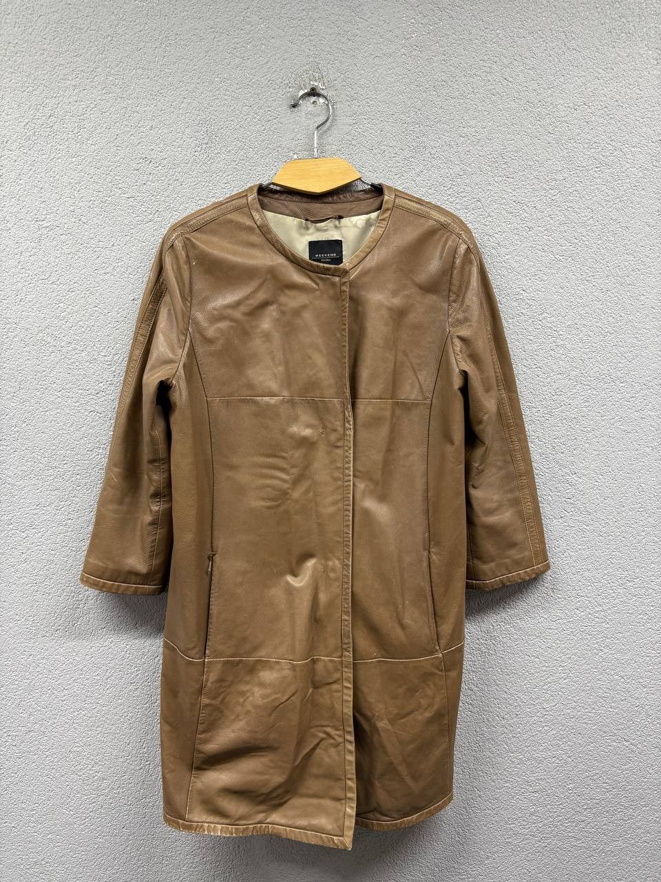 Weekend Max Mara Weekend Max Mara leather womens coat size USA 8 / M Size M / US 6-8 / IT 42-44 - 8 Thumbnail