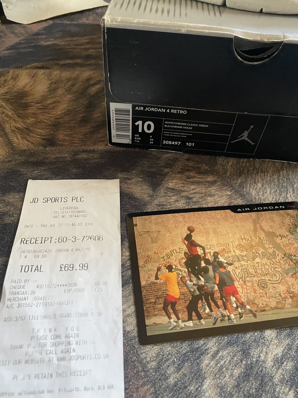 Jordan Brand Nike air jordan 4 retro classic green 2004 OG 44 1 3 5 maya Size US 10 / EU 43 - 5 Thumbnail