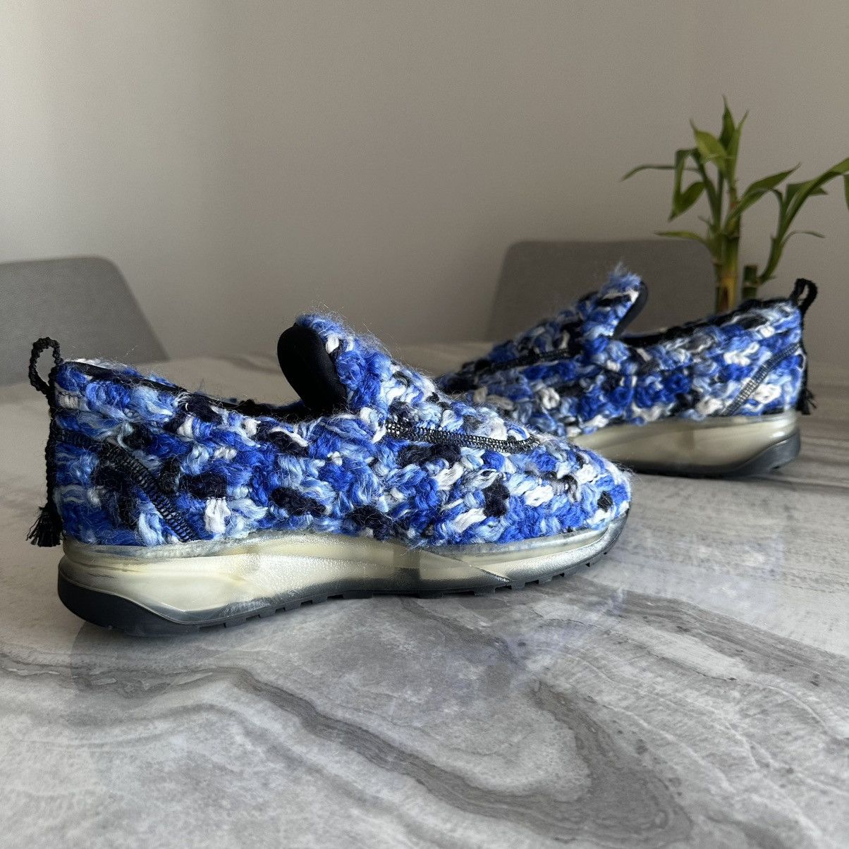 Maison Margiela Maison Margiela 22 Paris Cobalt Blue Tweed Slip On Size US 9 / IT 39 - 5 Thumbnail