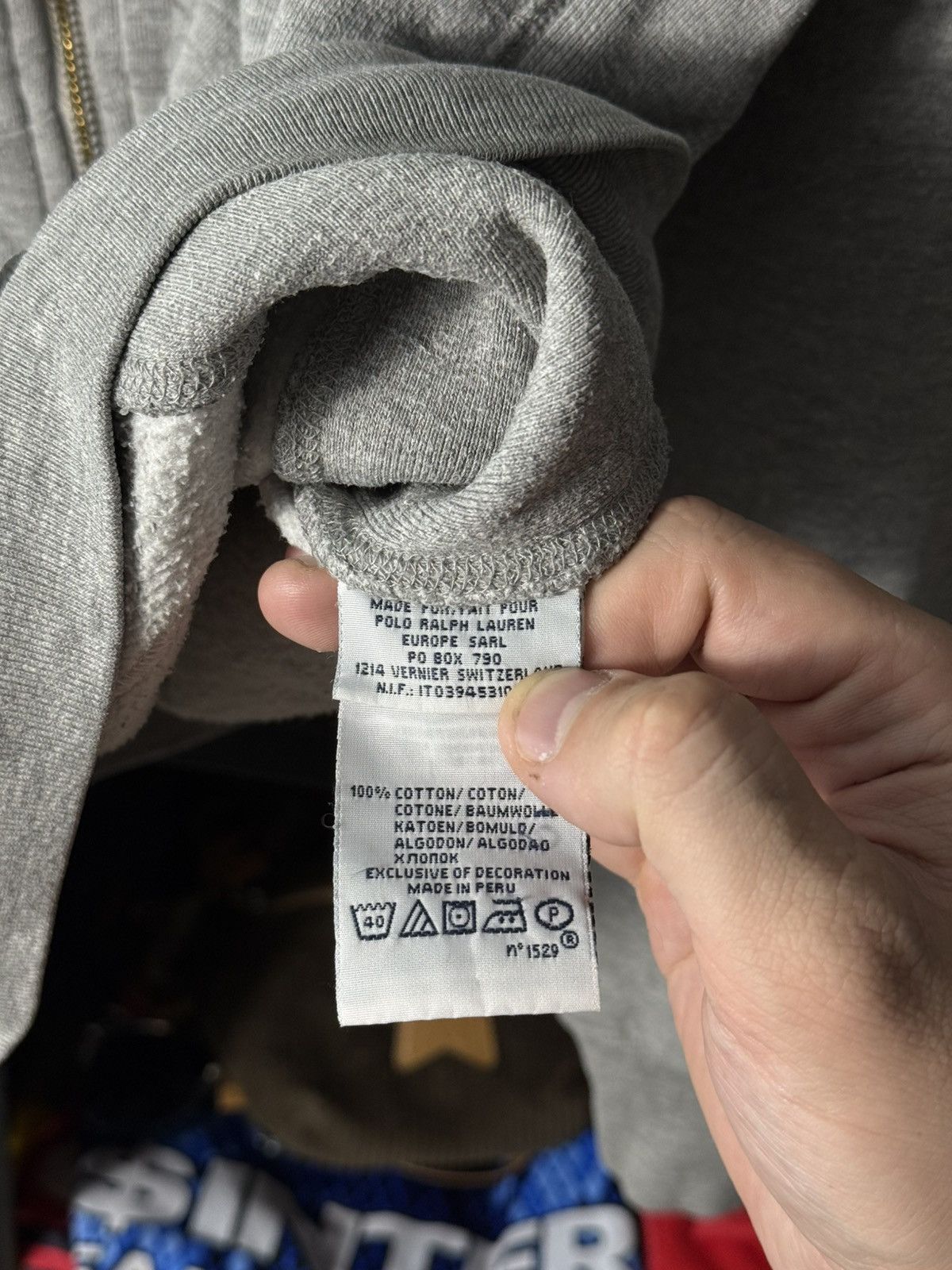 Polo Ralph Lauren Vintage Polo Ralph Lauren Zip Hoodie Grey Pony Logo Full Zip Size US S / EU 44-46 / 1 - 9 Thumbnail