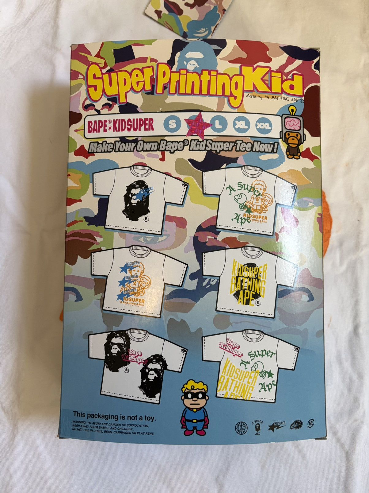Bape BAPE x KidSuper Custom 1/1 Tee T Shirt Cereal Box Size US M / EU 48-50 / 2 - 6 Thumbnail
