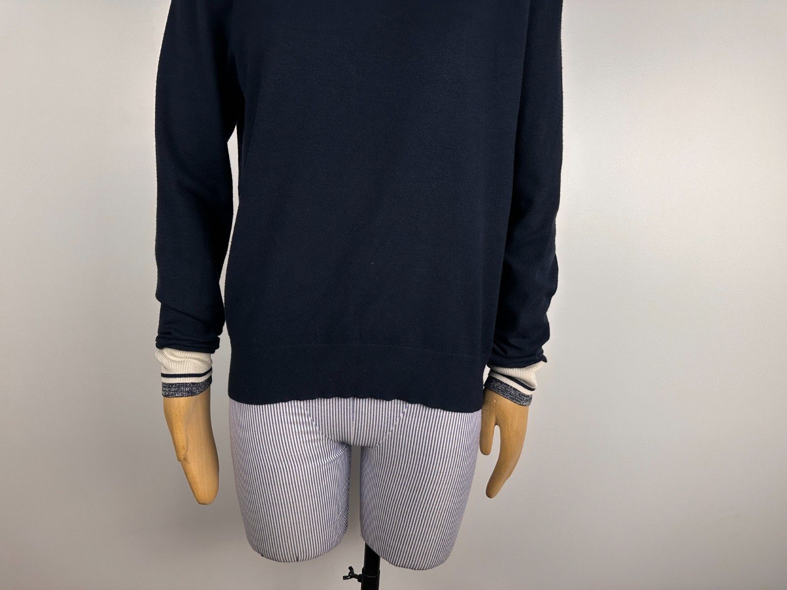 Reiss Reiss Bella Tipped and Cuffed Jumper Sweater Navy Size M Size M / US 6-8 / IT 42-44 - 3 Thumbnail