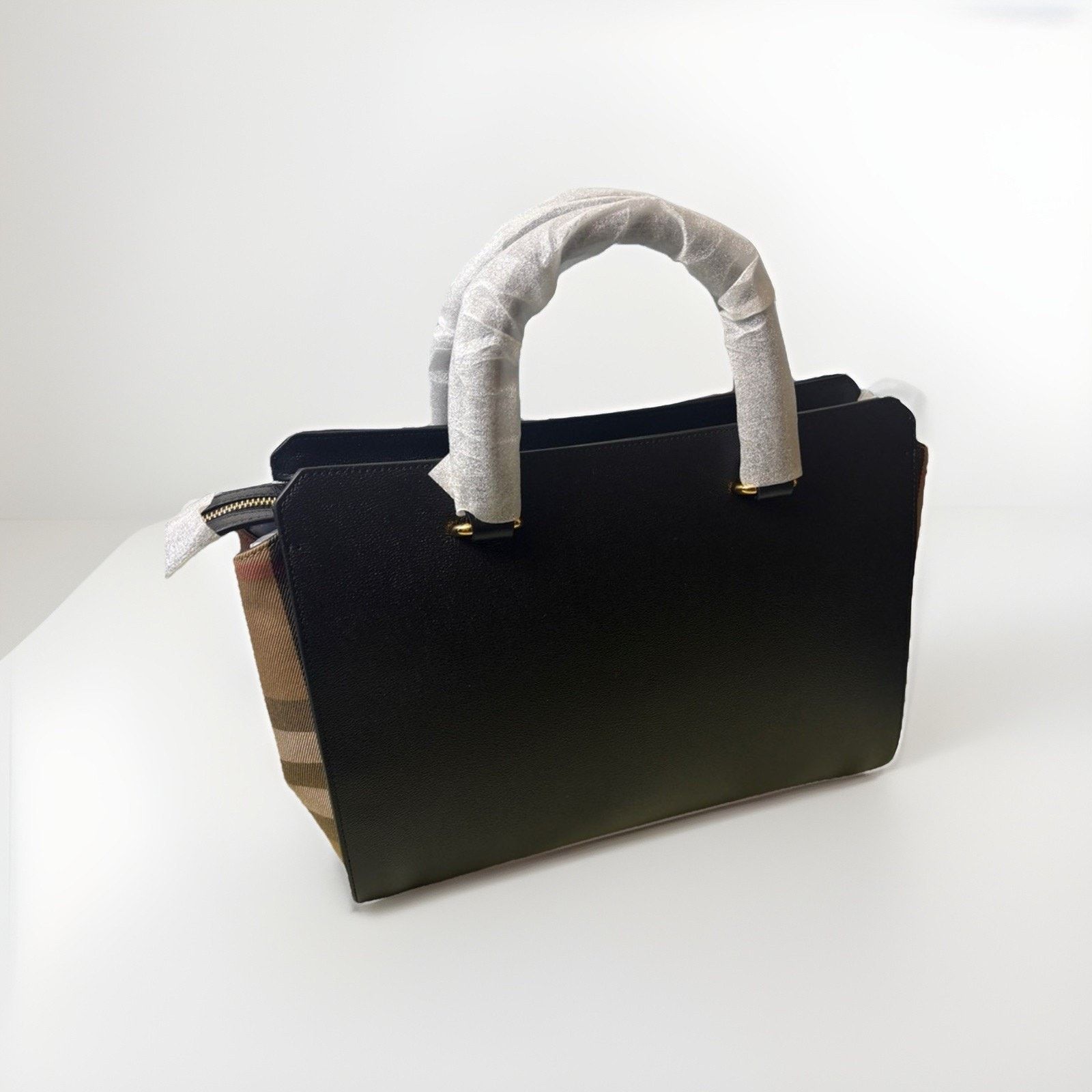 Burberry Burberry Black and Tan TOP Handle Banwell Bag NWT Size ONE SIZE - 4 Thumbnail